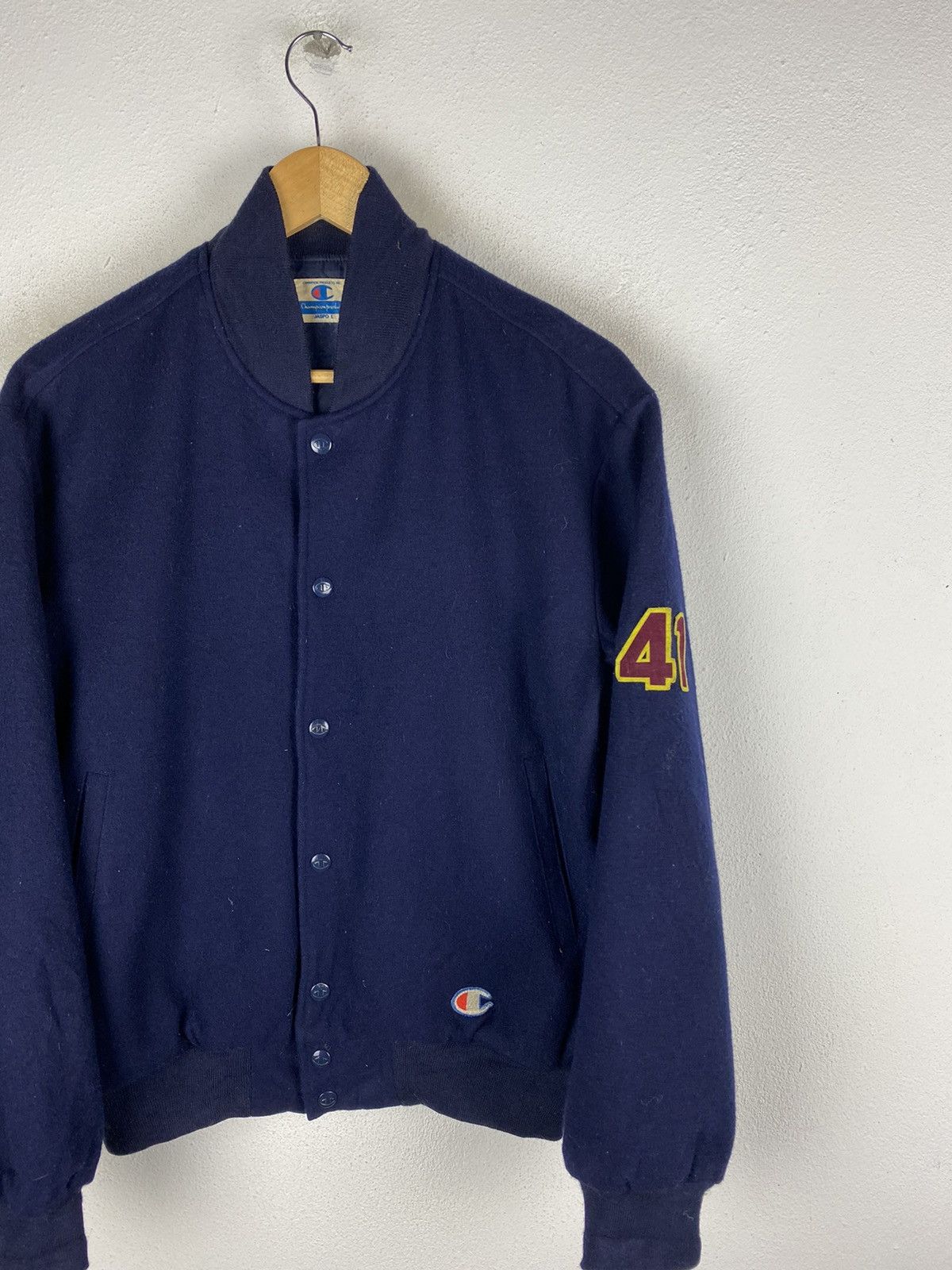 Champion 🔥SALE🔥VINTAGE CHAMPION WOOL VARSITY JACKET Size US L / EU 52-54 / 3 - 6 Thumbnail