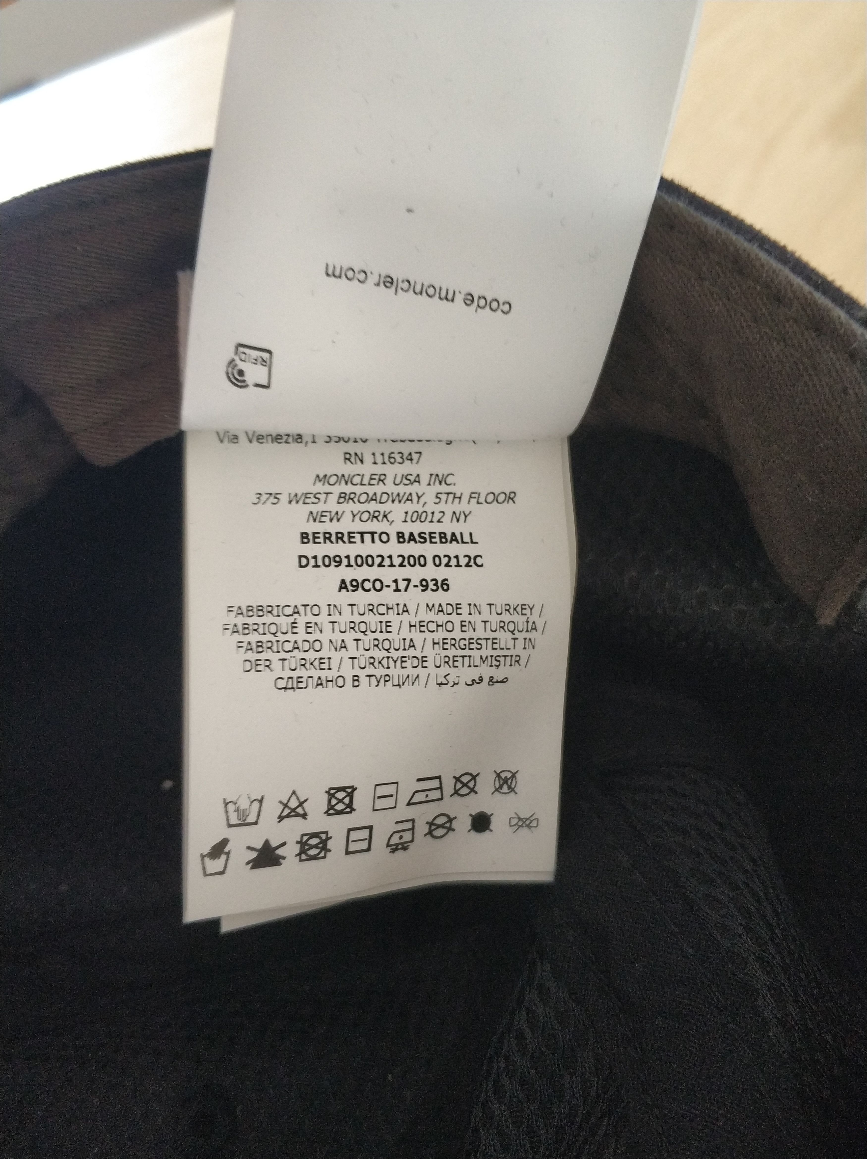 Moncler Moncler Berretto Baseball Cap Size ONE SIZE - 7 Thumbnail