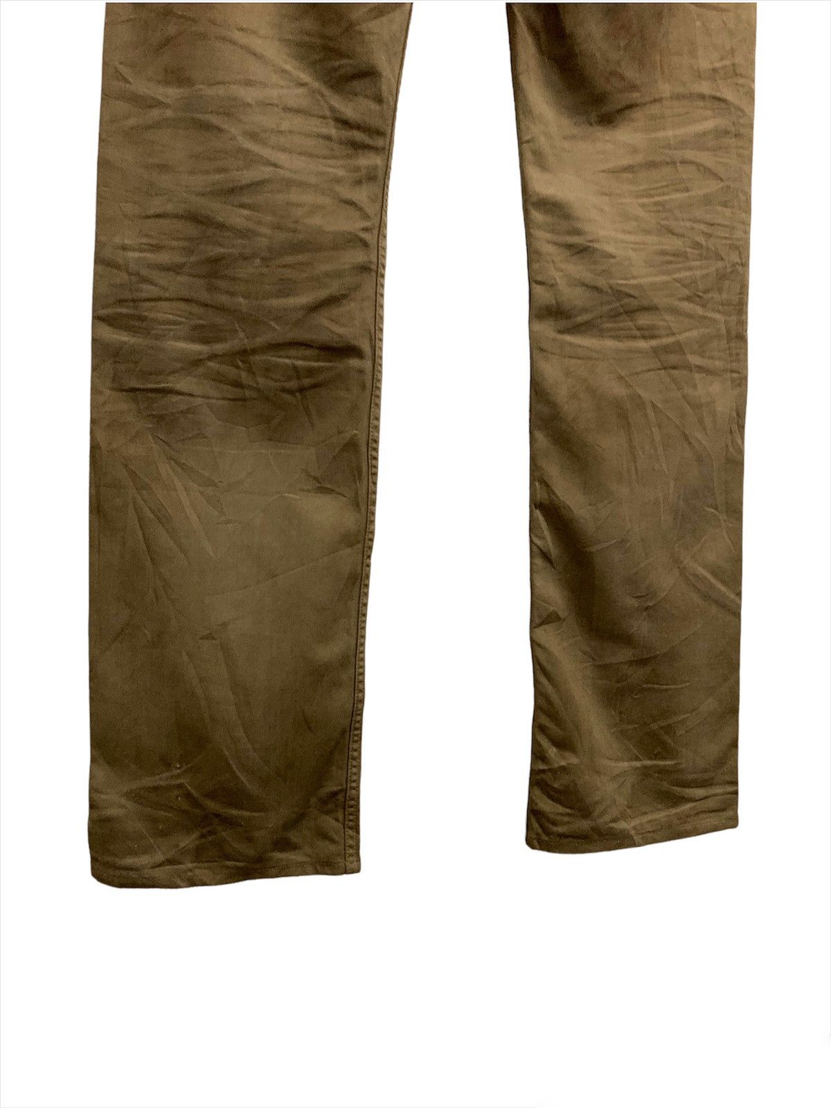 Isamu Katayama Backlash × Japanese Brand 🇯🇵 Isamu Katayama Backlash Patch Cow Leather Jean Pants Size US 30 / EU 46 - 7 Thumbnail