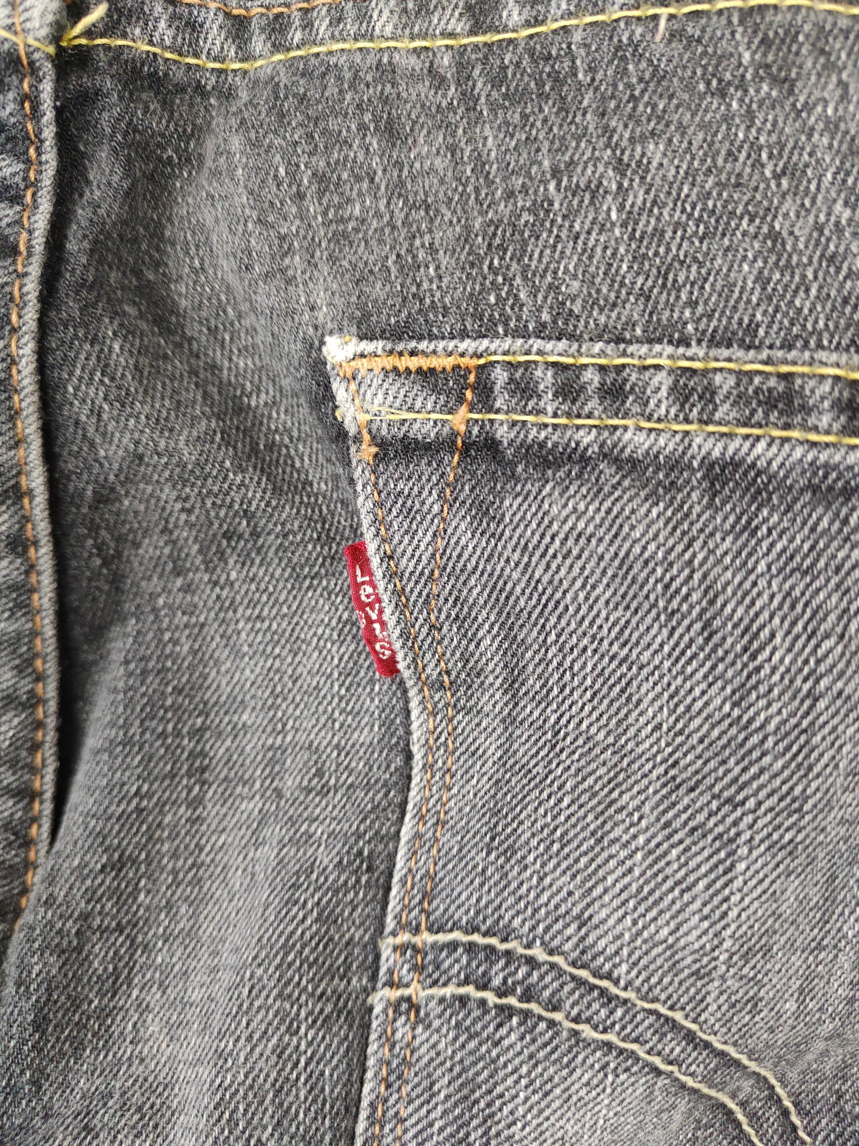 Levi's 513 Levis Black skinny Jeans denim pants vintage #4941 Size US 33 - 10 Thumbnail
