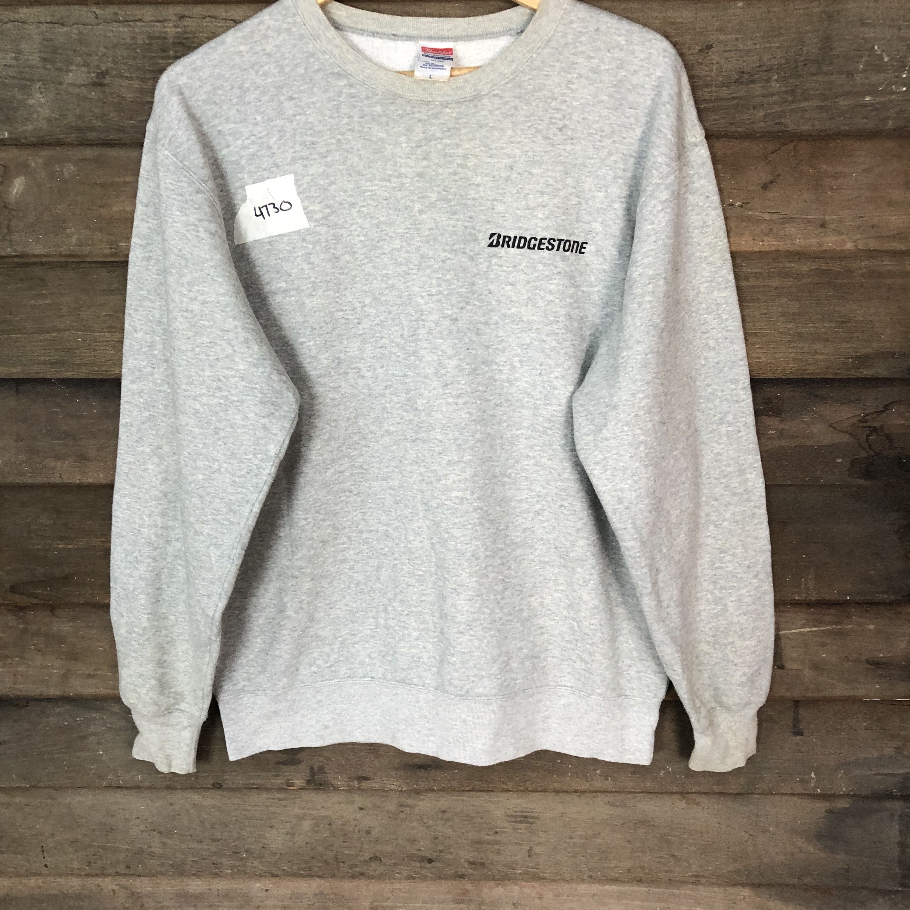 Vintage Bridgstone vintage Grey Sweatshirt #4730 Size US L / EU 52-54 / 3 - 2 Thumbnail