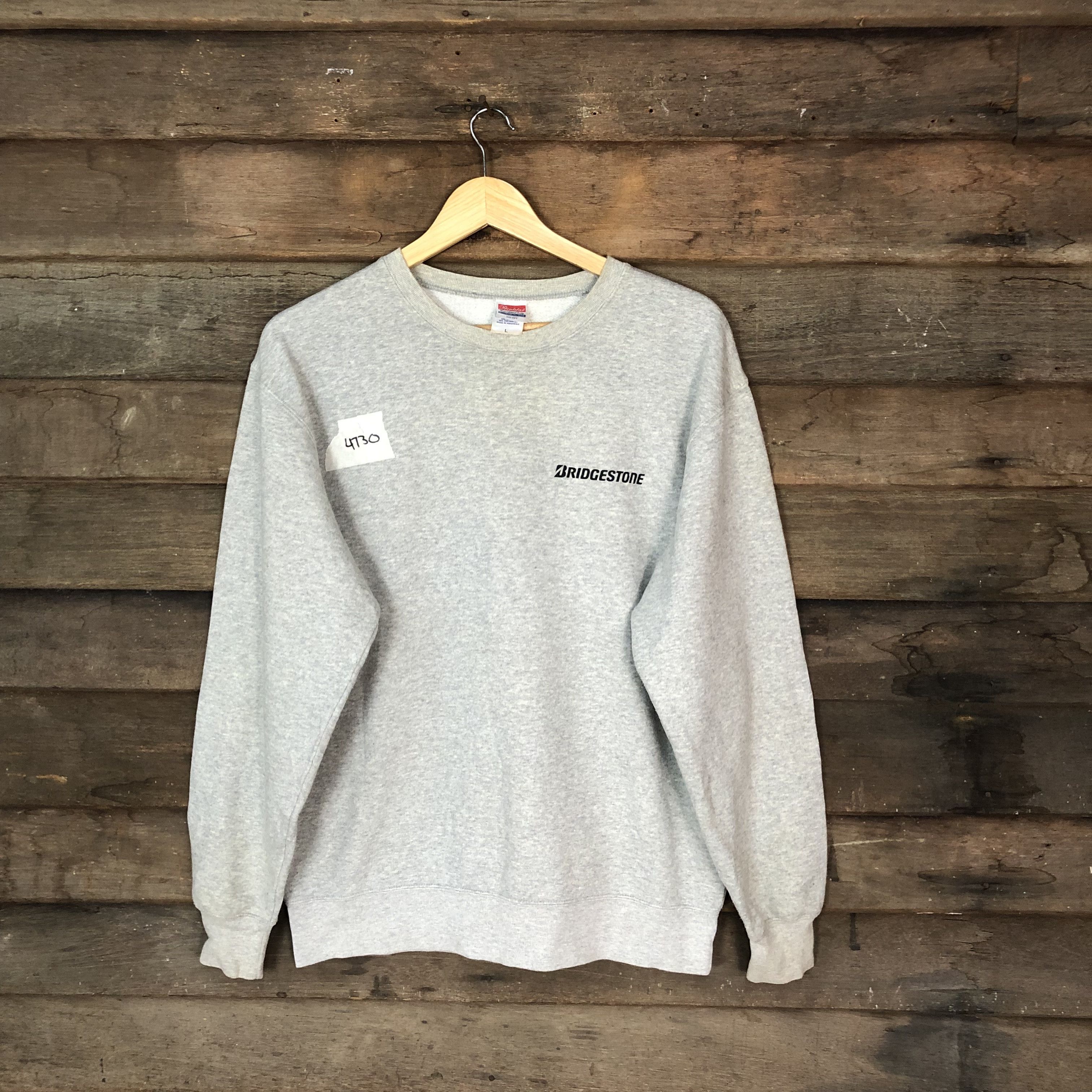 Vintage Bridgstone vintage Grey Sweatshirt #4730 Size US L / EU 52-54 / 3 - 1 Thumbnail