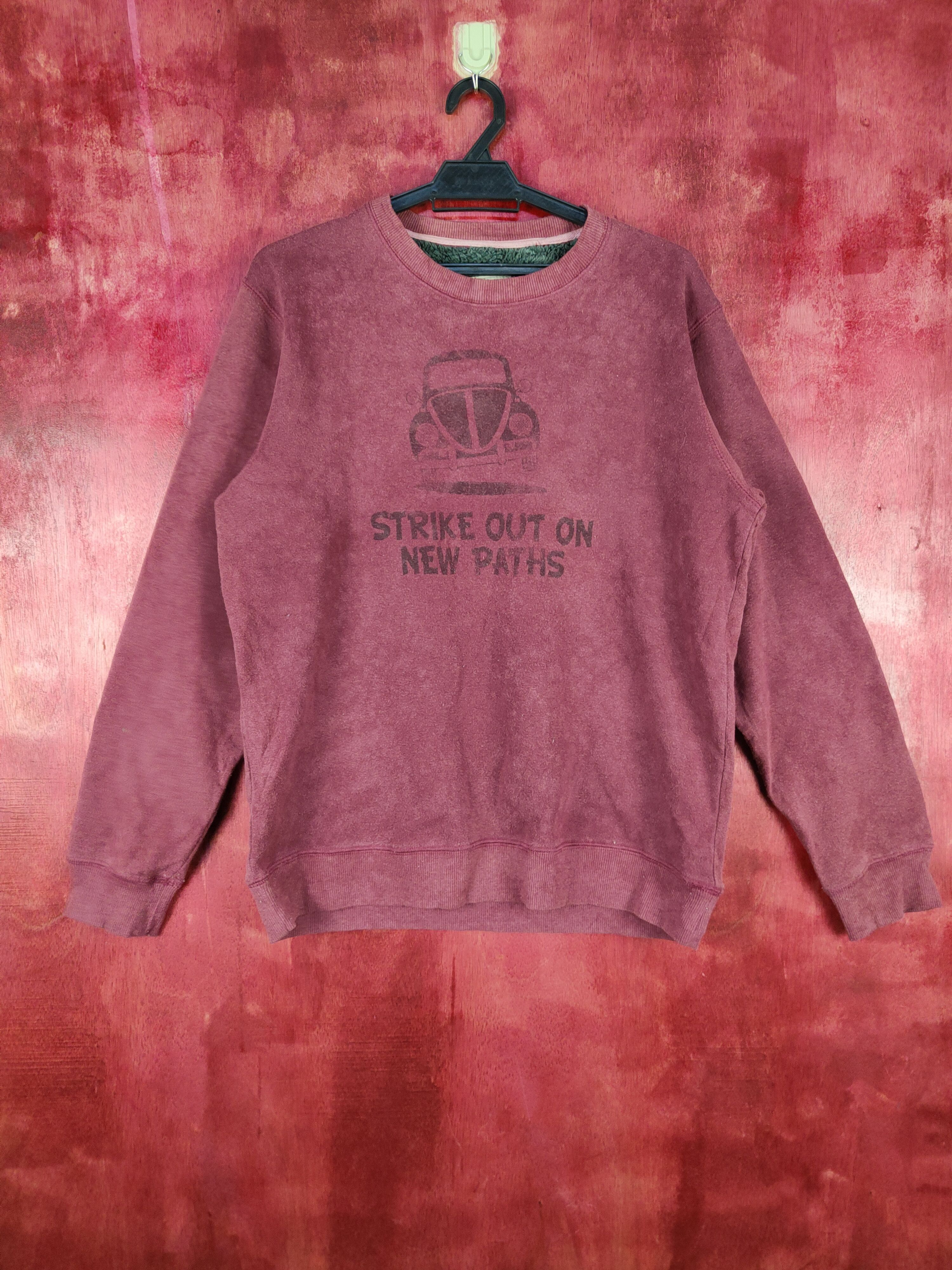 Japanese Brand Authentic Garment beetle vw Maroon Sweater #4830 Size US M / EU 48-50 / 2 - 1 Thumbnail