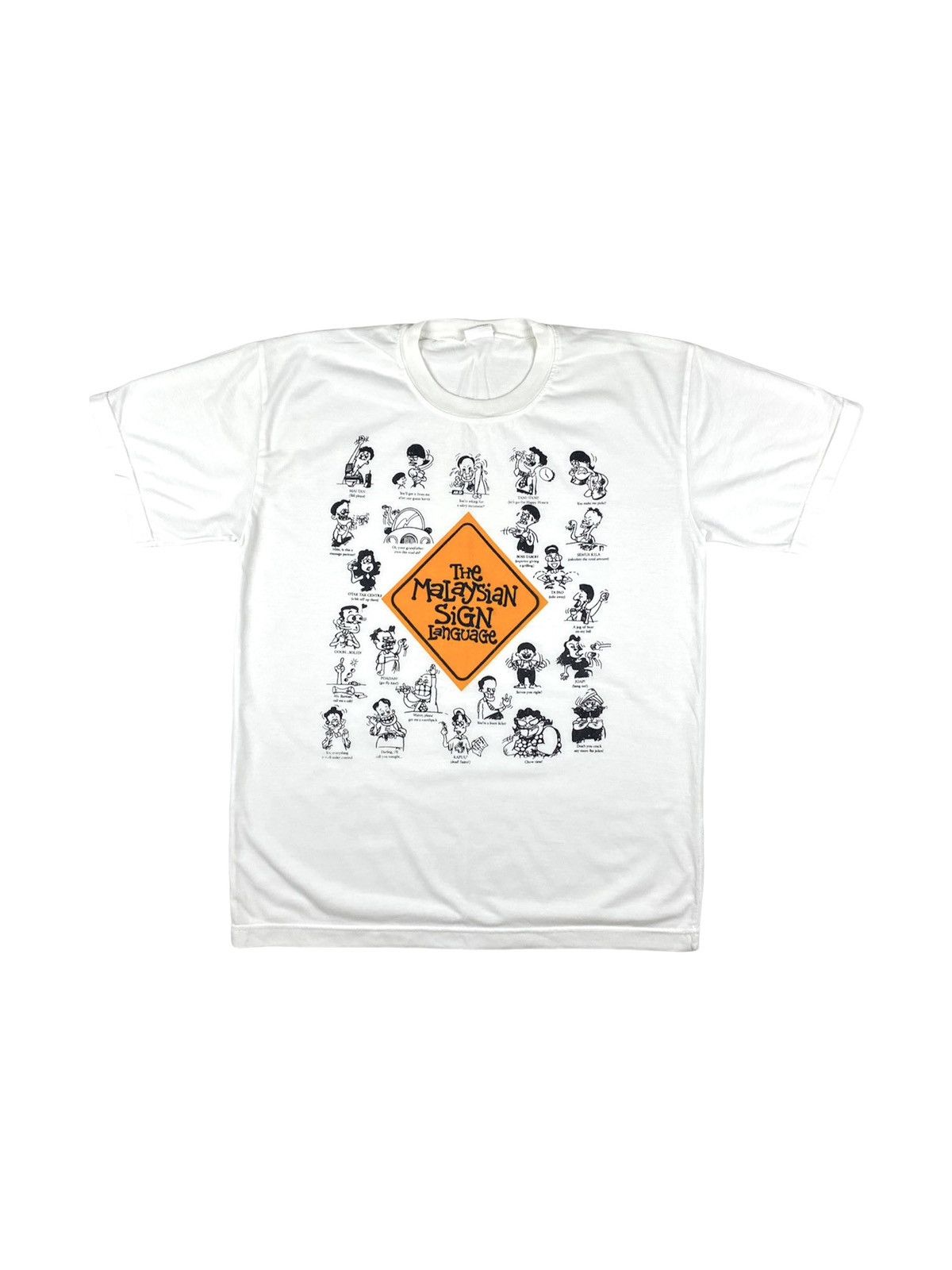 Cartoon Network Y2K 90’s Vintage Malaysian Sing Language Art Humor T Shirt Size US M / EU 48-50 / 2 - 1 Thumbnail