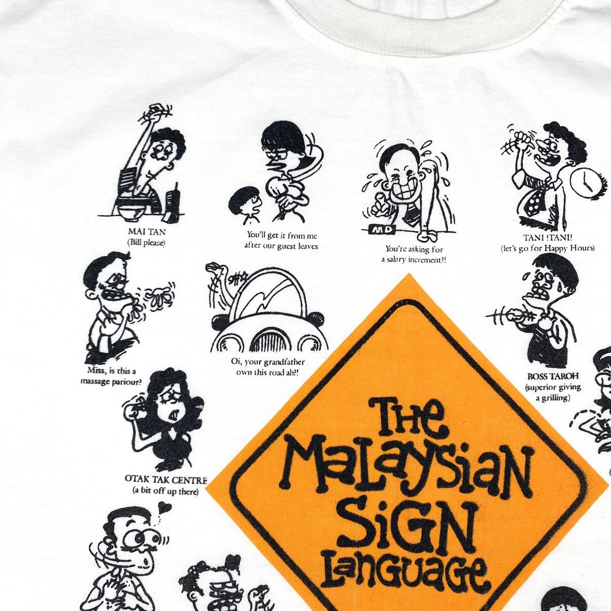 Cartoon Network Y2K 90’s Vintage Malaysian Sing Language Art Humor T Shirt Size US M / EU 48-50 / 2 - 3 Thumbnail