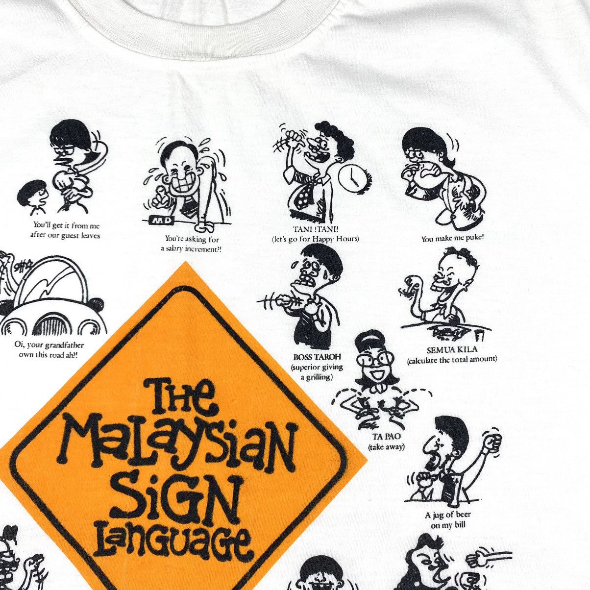 Cartoon Network Y2K 90’s Vintage Malaysian Sing Language Art Humor T Shirt Size US M / EU 48-50 / 2 - 4 Thumbnail