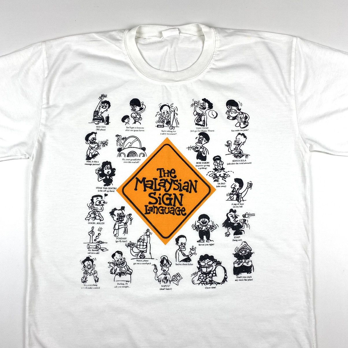 Cartoon Network Y2K 90’s Vintage Malaysian Sing Language Art Humor T Shirt Size US M / EU 48-50 / 2 - 2 Thumbnail