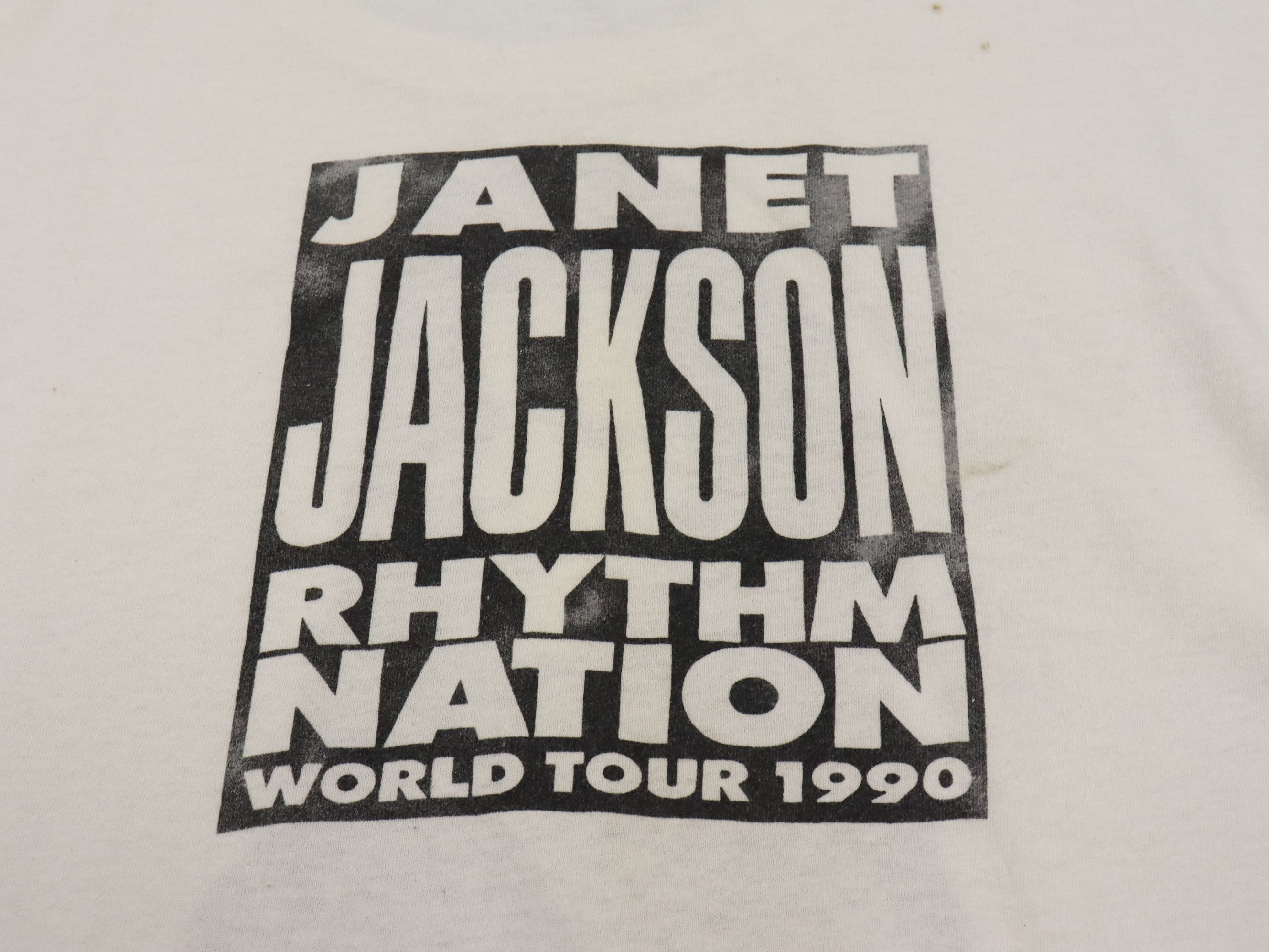 Band Tees Vtg. Janet Jackson 1814 Rhythm Nation World Tour 1990 Shirt Size US M / EU 48-50 / 2 - 20 Thumbnail