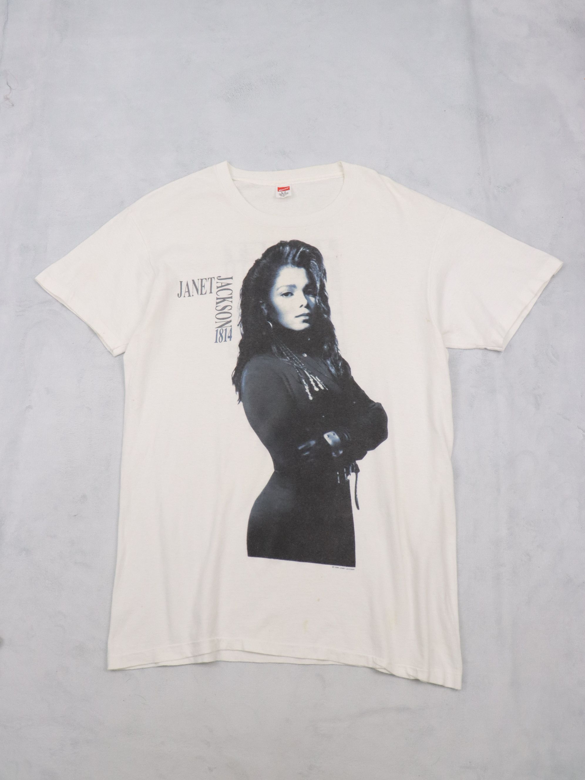 Band Tees Vtg. Janet Jackson 1814 Rhythm Nation World Tour 1990 Shirt Size US M / EU 48-50 / 2 - 5 Thumbnail