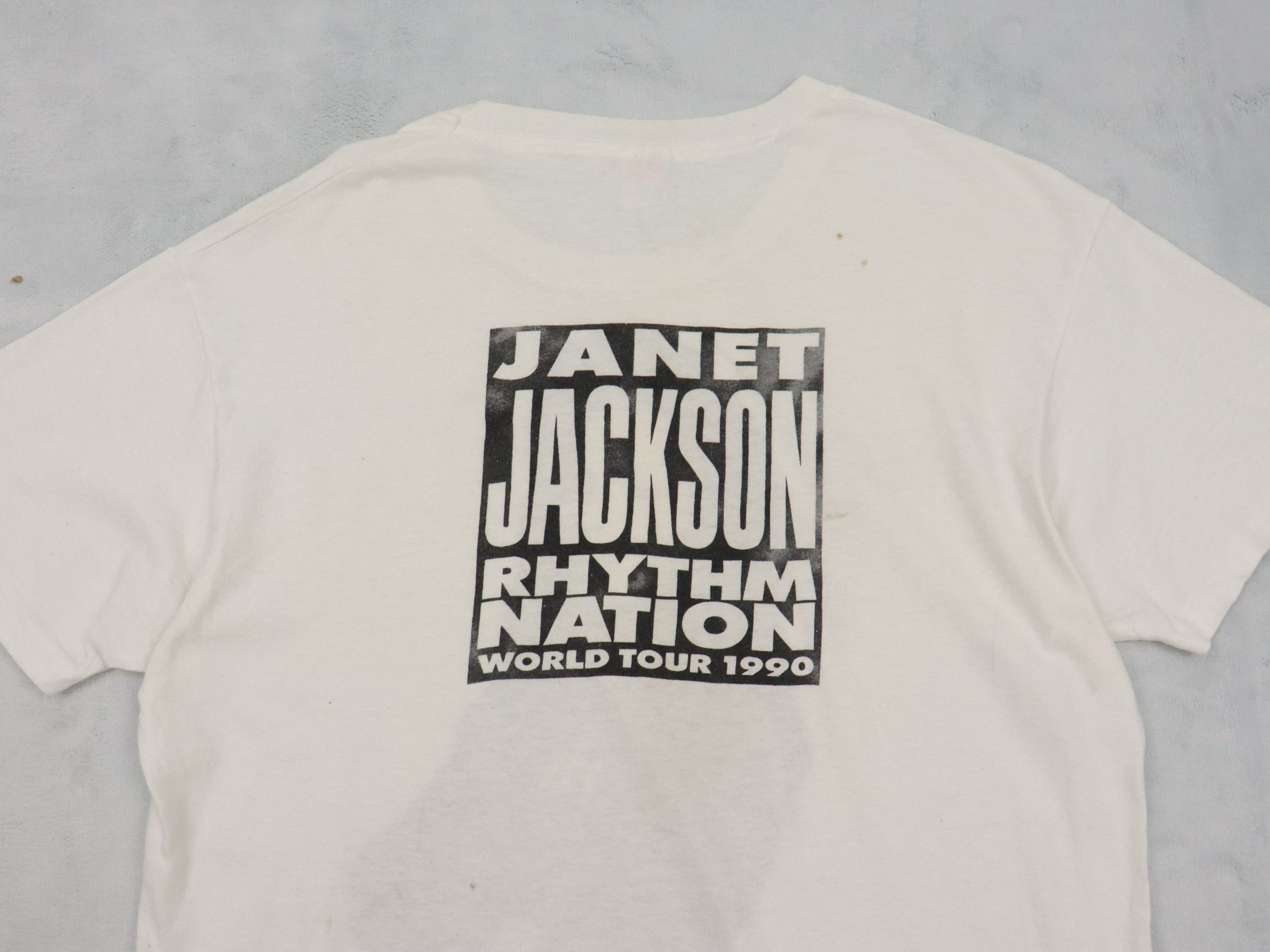 Band Tees Vtg. Janet Jackson 1814 Rhythm Nation World Tour 1990 Shirt Size US M / EU 48-50 / 2 - 19 Thumbnail