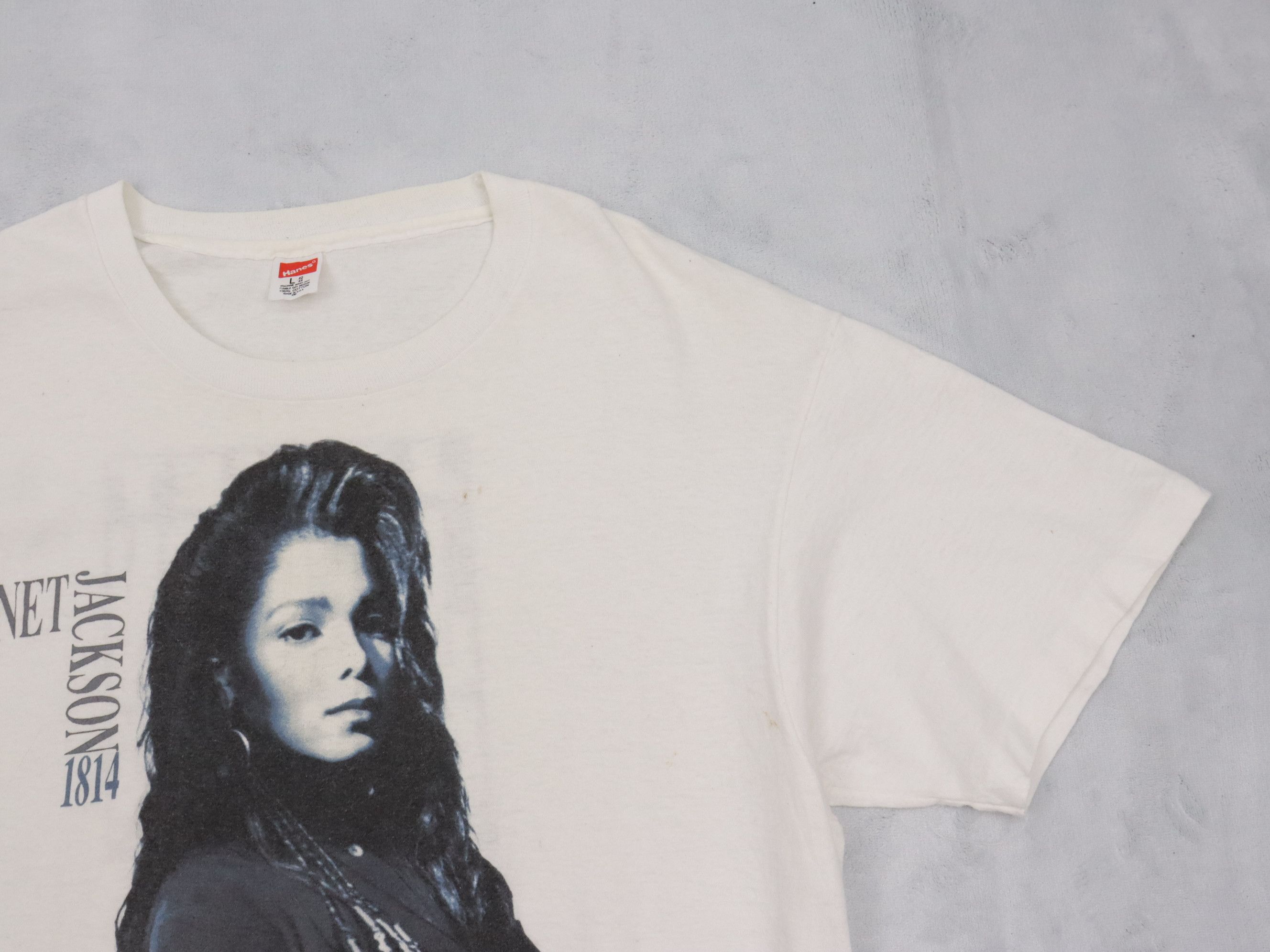 Band Tees Vtg. Janet Jackson 1814 Rhythm Nation World Tour 1990 Shirt Size US M / EU 48-50 / 2 - 9 Thumbnail
