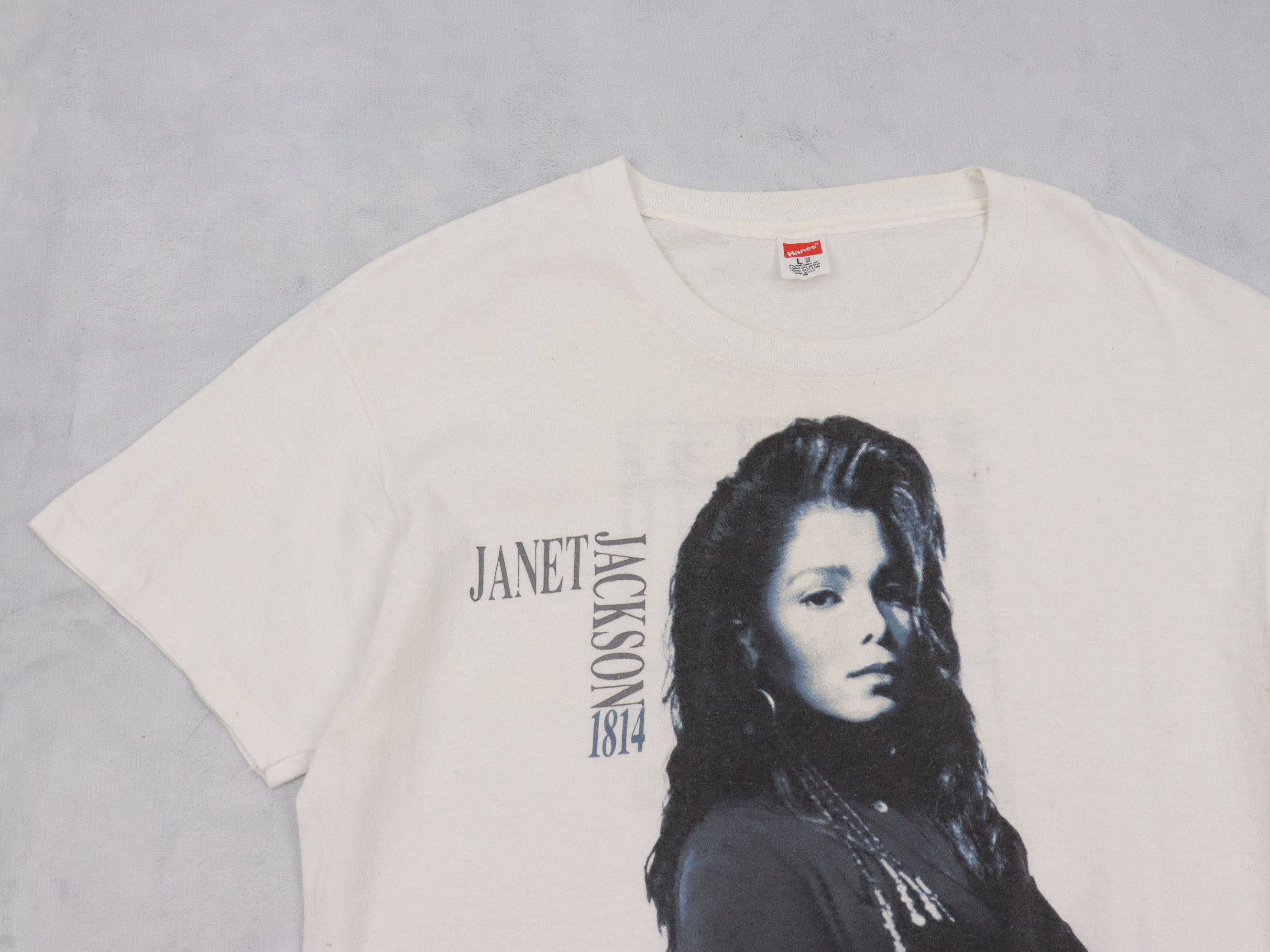 Band Tees Vtg. Janet Jackson 1814 Rhythm Nation World Tour 1990 Shirt Size US M / EU 48-50 / 2 - 8 Thumbnail