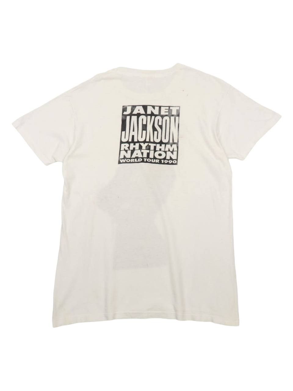 Band Tees Vtg. Janet Jackson 1814 Rhythm Nation World Tour 1990 Shirt Size US M / EU 48-50 / 2 - 7 Thumbnail