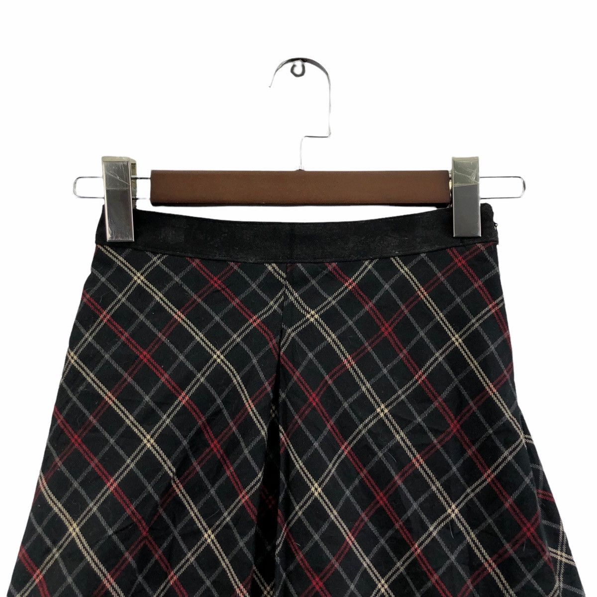 Japanese Brand Vtg GARCONS DEUX PARIS Nova Checks Maxi Skirt Bottom Size 28" / US 6 / IT 42 - 3 Thumbnail