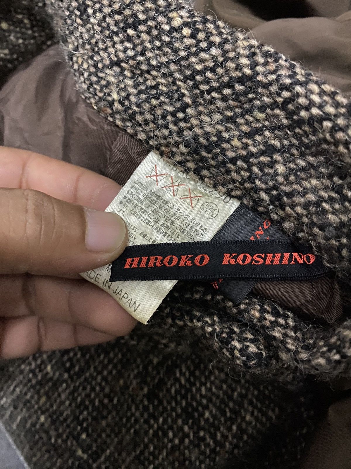 Hiroko Koshino Homme × Japanese Brand × Vintage Hiroko Koshino Polyester Skirt Size 26" / US 2 / IT 38 - 7 Thumbnail