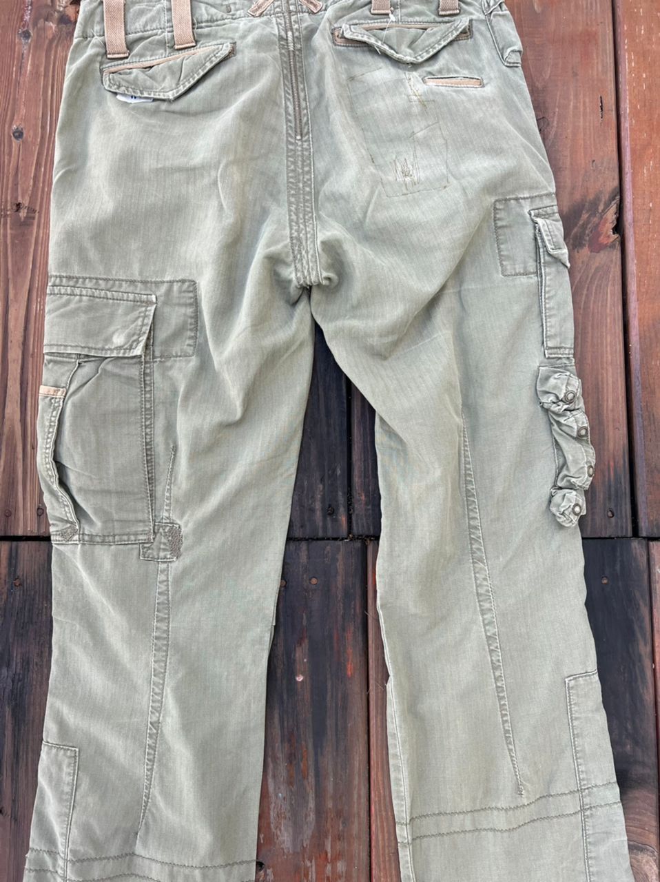 Polo Ralph Lauren Polo by Ralph Lauren Cargo Pants Repaired Army Inspired Size US 32 / EU 48 - 23 Thumbnail