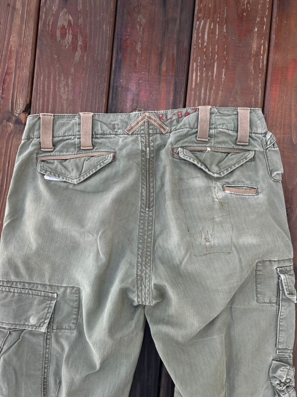 Polo Ralph Lauren Polo by Ralph Lauren Cargo Pants Repaired Army Inspired Size US 32 / EU 48 - 20 Thumbnail