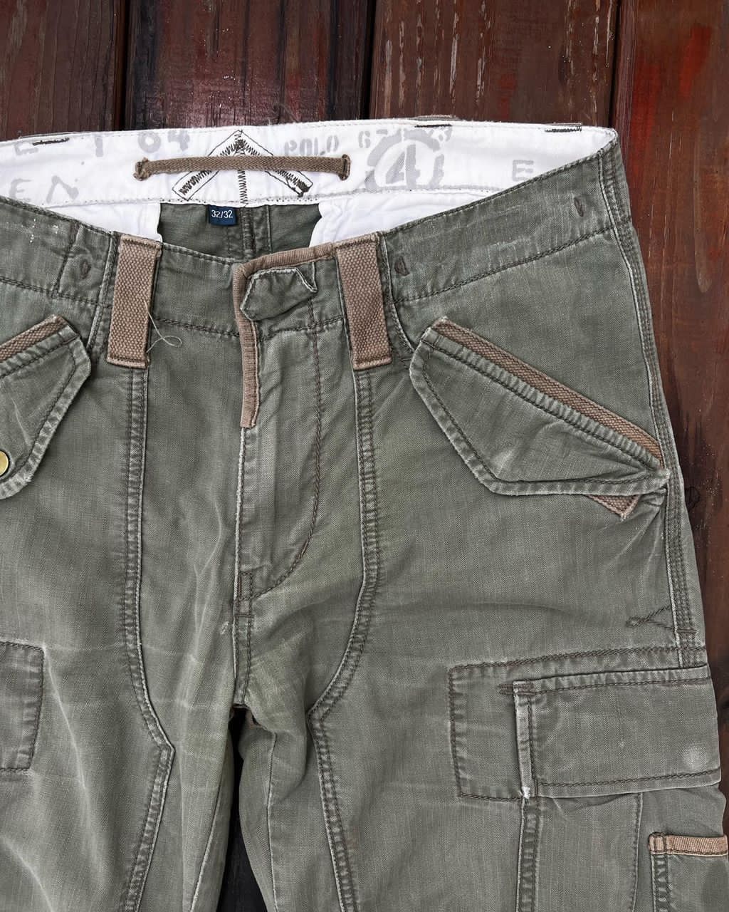Polo Ralph Lauren Polo by Ralph Lauren Cargo Pants Repaired Army Inspired Size US 32 / EU 48 - 3 Thumbnail
