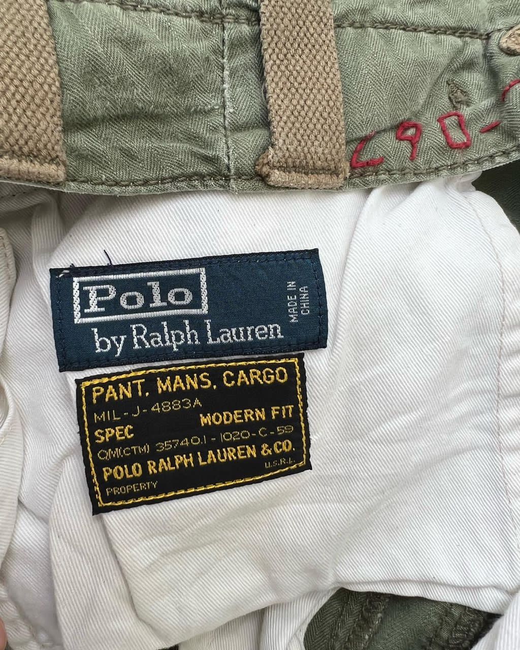 Polo Ralph Lauren Polo by Ralph Lauren Cargo Pants Repaired Army Inspired Size US 32 / EU 48 - 8 Thumbnail