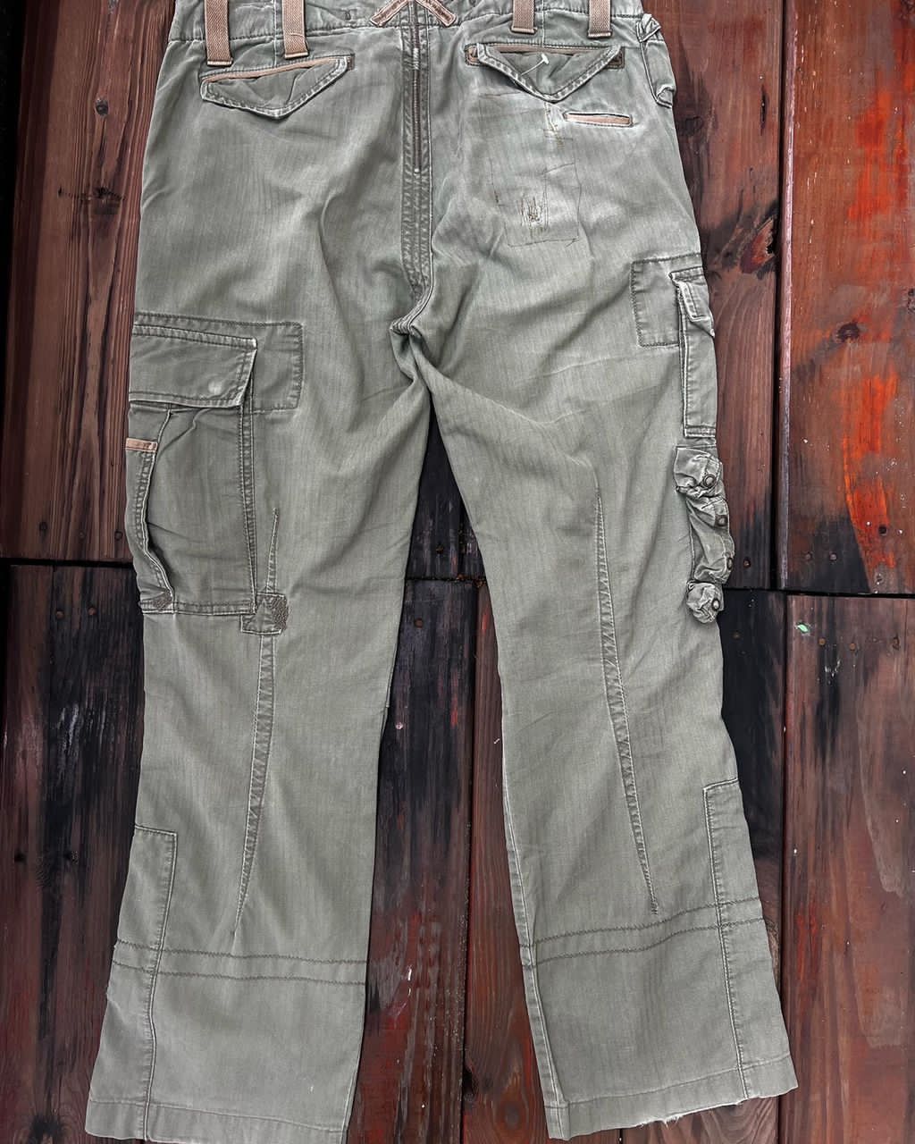 Polo Ralph Lauren Polo by Ralph Lauren Cargo Pants Repaired Army Inspired Size US 32 / EU 48 - 7 Thumbnail