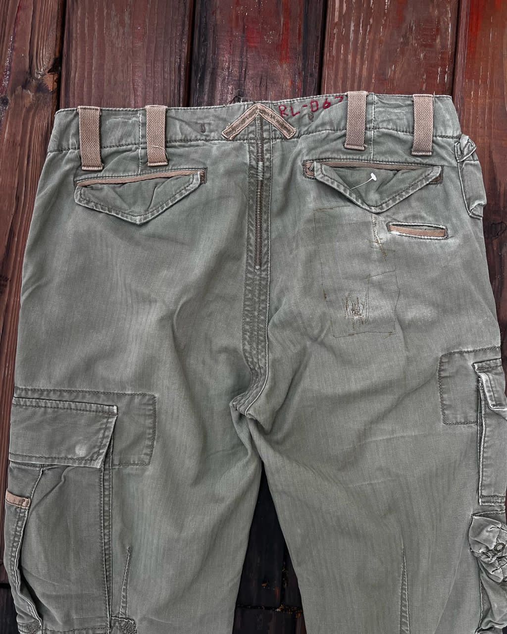 Polo Ralph Lauren Polo by Ralph Lauren Cargo Pants Repaired Army Inspired Size US 32 / EU 48 - 10 Thumbnail