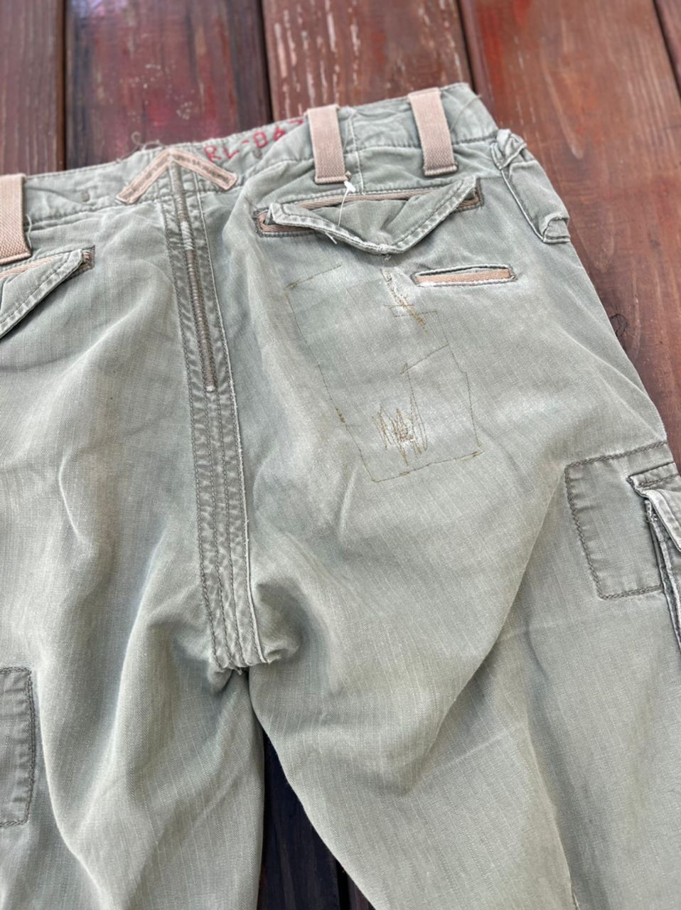 Polo Ralph Lauren Polo by Ralph Lauren Cargo Pants Repaired Army Inspired Size US 32 / EU 48 - 19 Thumbnail