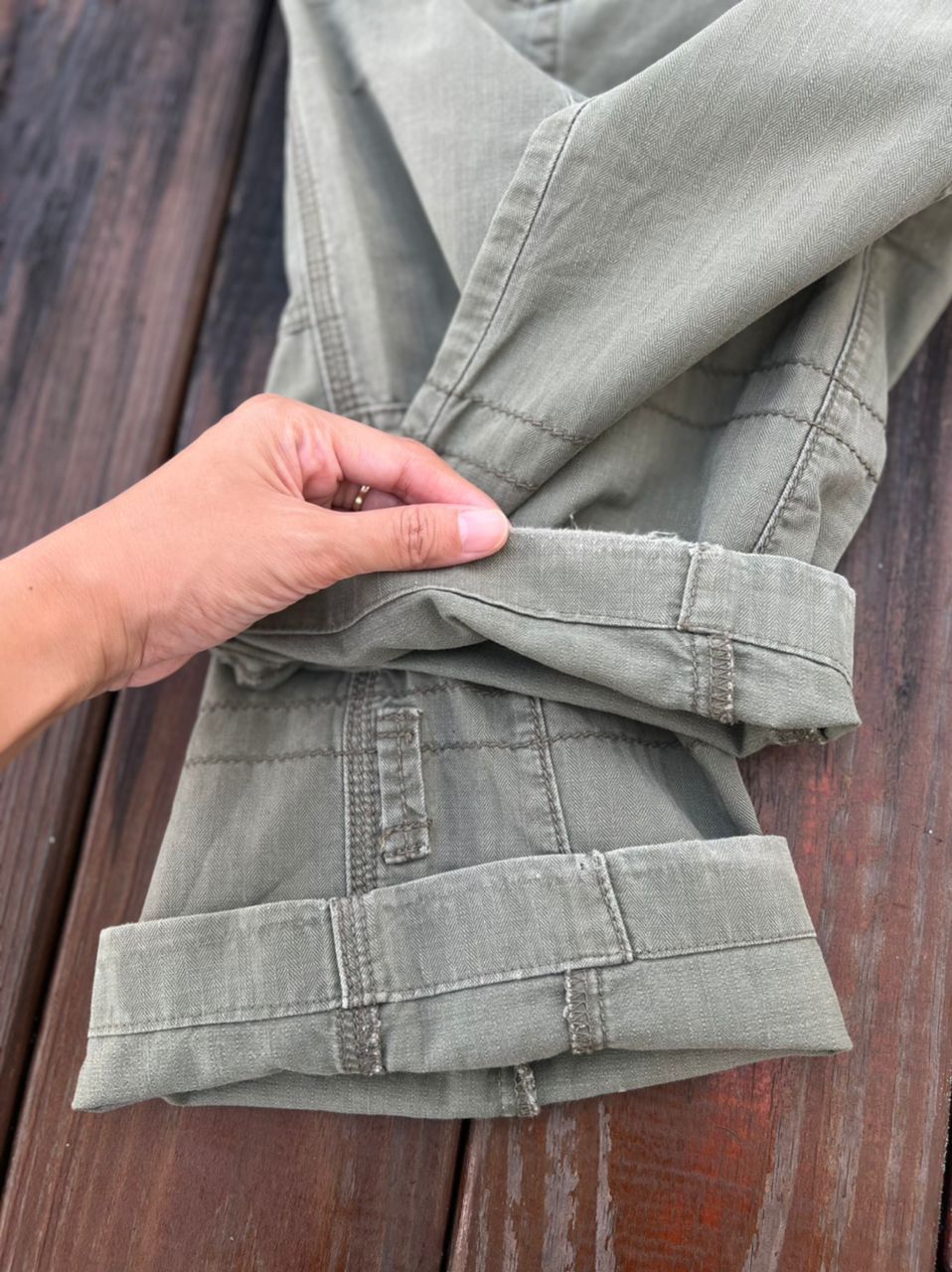 Polo Ralph Lauren Polo by Ralph Lauren Cargo Pants Repaired Army Inspired Size US 32 / EU 48 - 22 Thumbnail