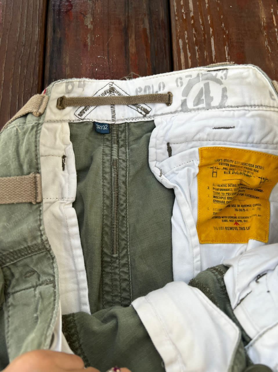 Polo Ralph Lauren Polo by Ralph Lauren Cargo Pants Repaired Army Inspired Size US 32 / EU 48 - 13 Thumbnail