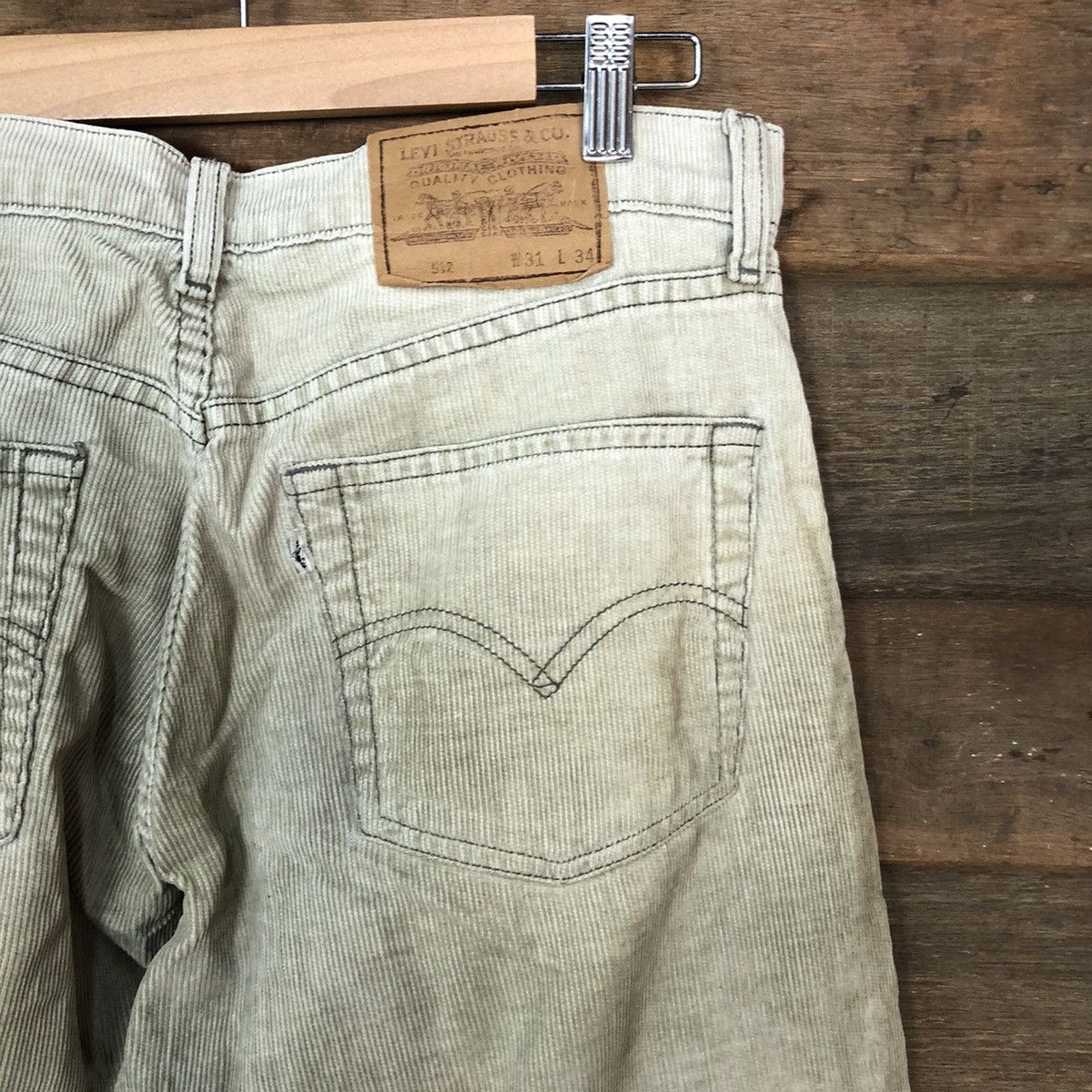 Levi's Levis Grey Corduroy vintage Pants #4653 Size US 30 / EU 46 - 15 Thumbnail