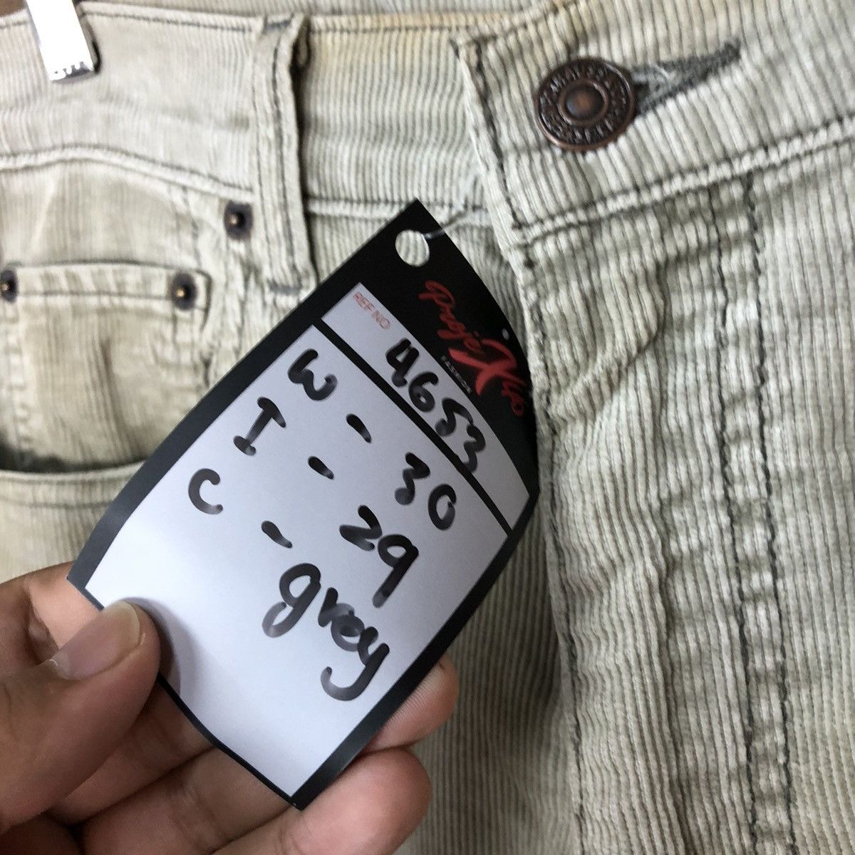 Levi's Levis Grey Corduroy vintage Pants #4653 Size US 30 / EU 46 - 8 Thumbnail