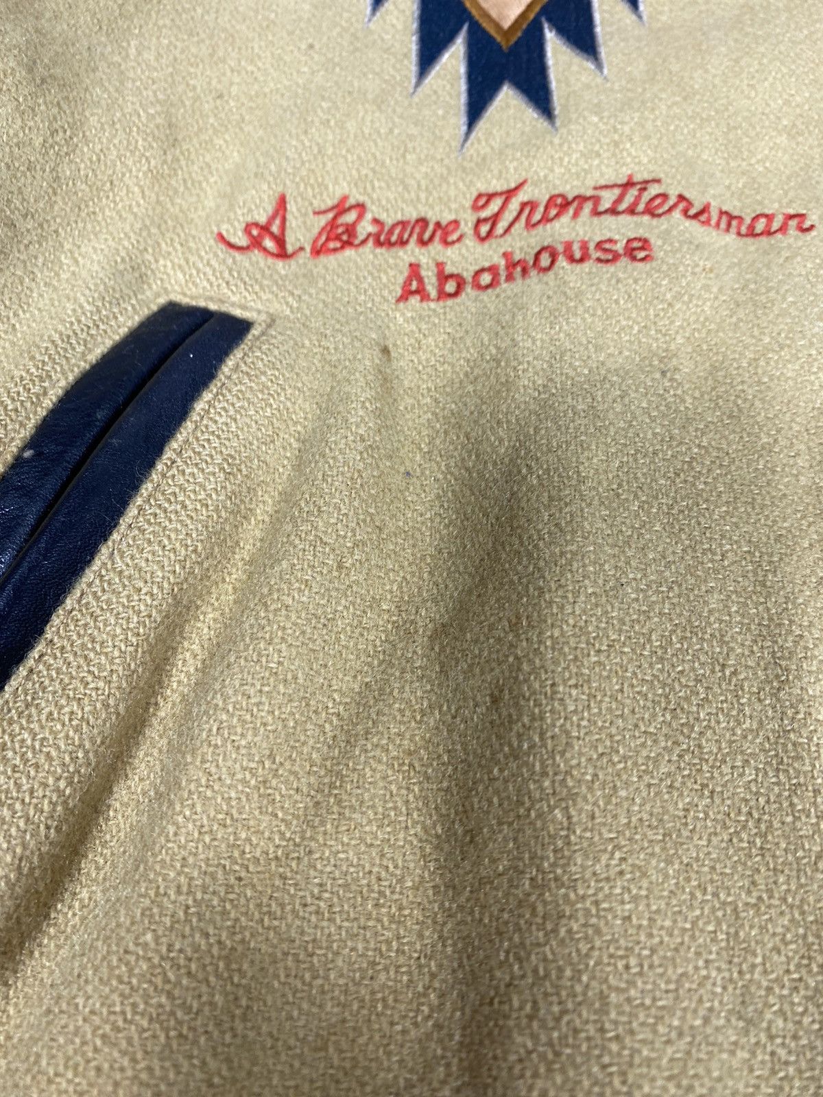 ABAHOUSE Vintage Abahouse Varsity Leather Jacket. J057 Size US L / EU 52-54 / 3 - 7 Thumbnail