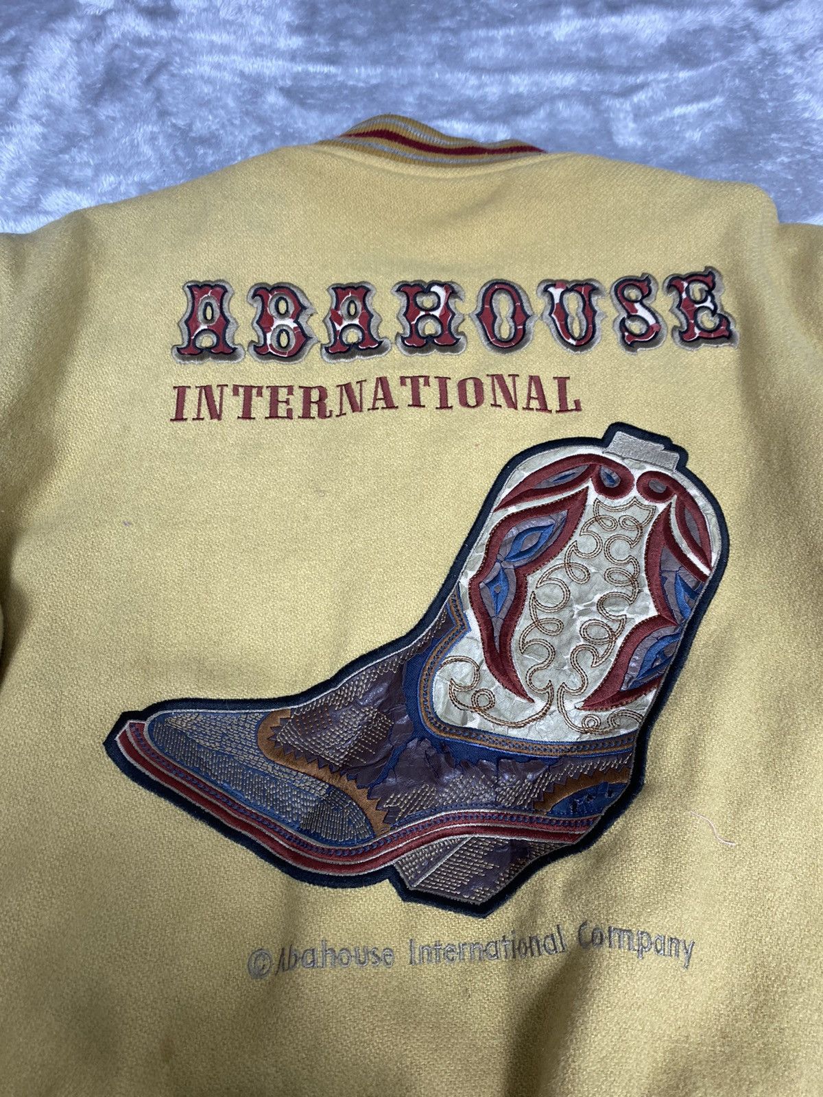 ABAHOUSE Vintage Abahouse Varsity Leather Jacket. J057 Size US L / EU 52-54 / 3 - 20 Thumbnail