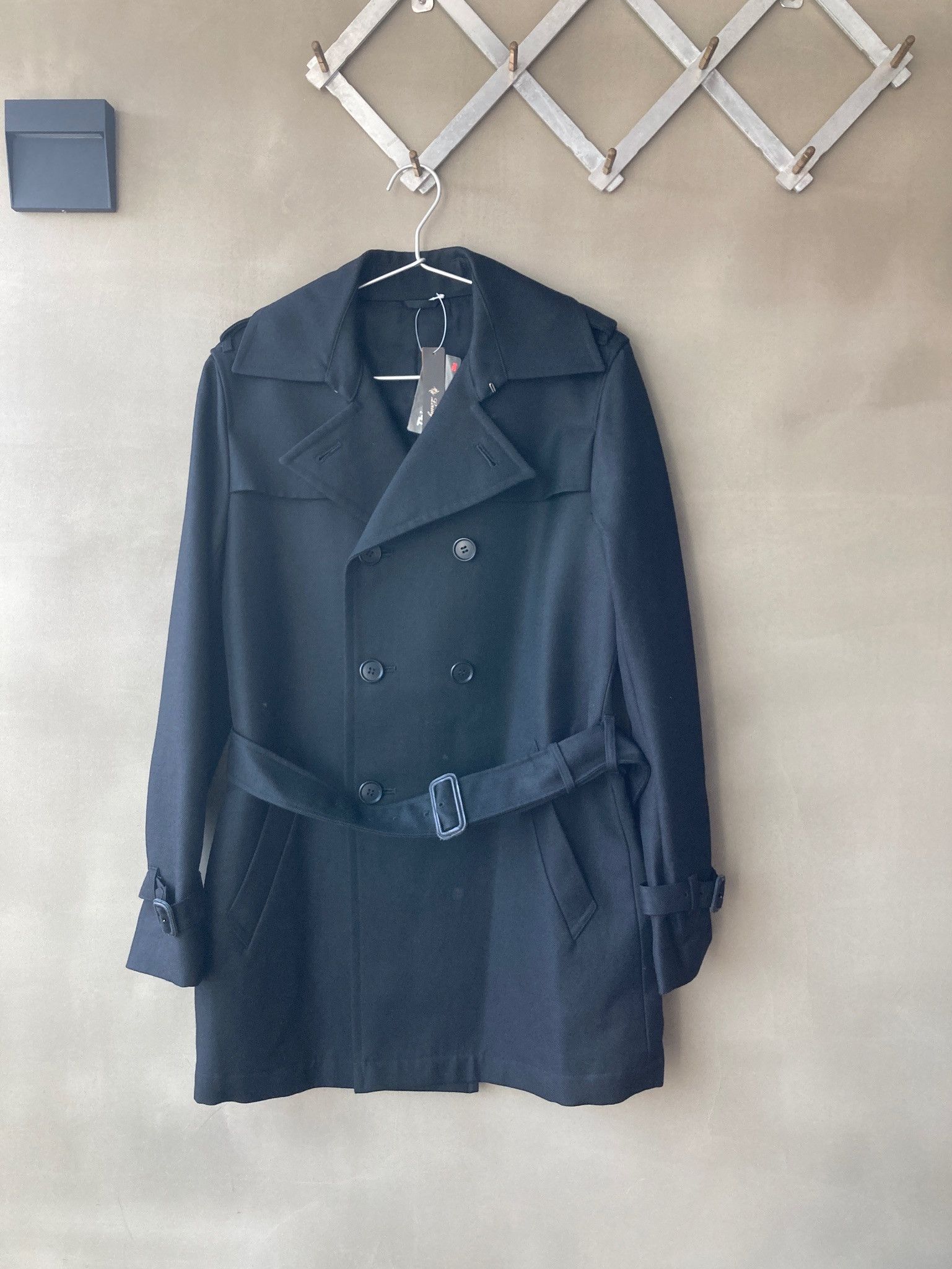 Lounge Lizard Japan Mens Army 3M Thinsulate Trench Jacket