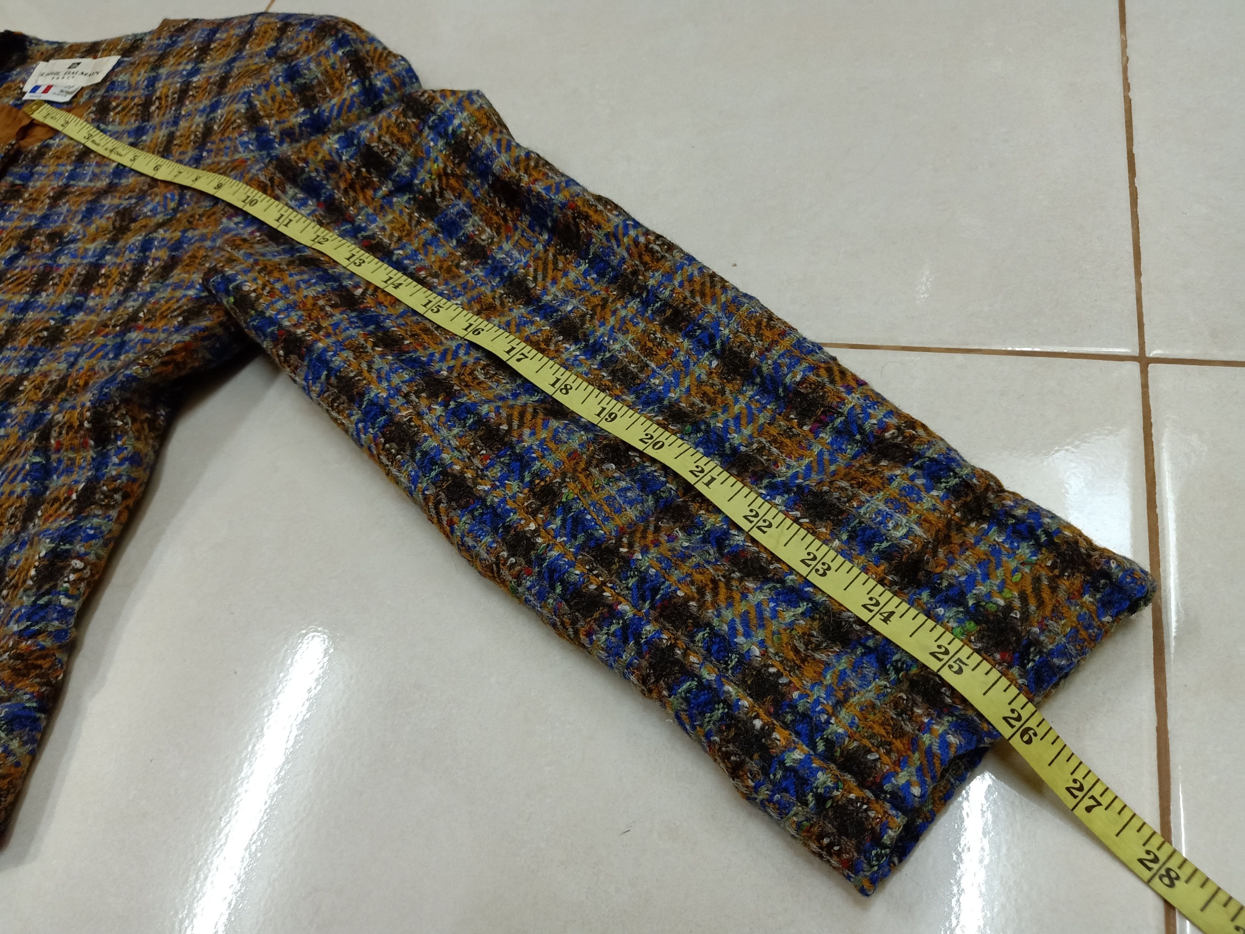 Pierre Balmain 80s PIERRE BALMAIN Vintage Tweed Wool French Made Blazer Size M / US 6-8 / IT 42-44 - 11 Thumbnail