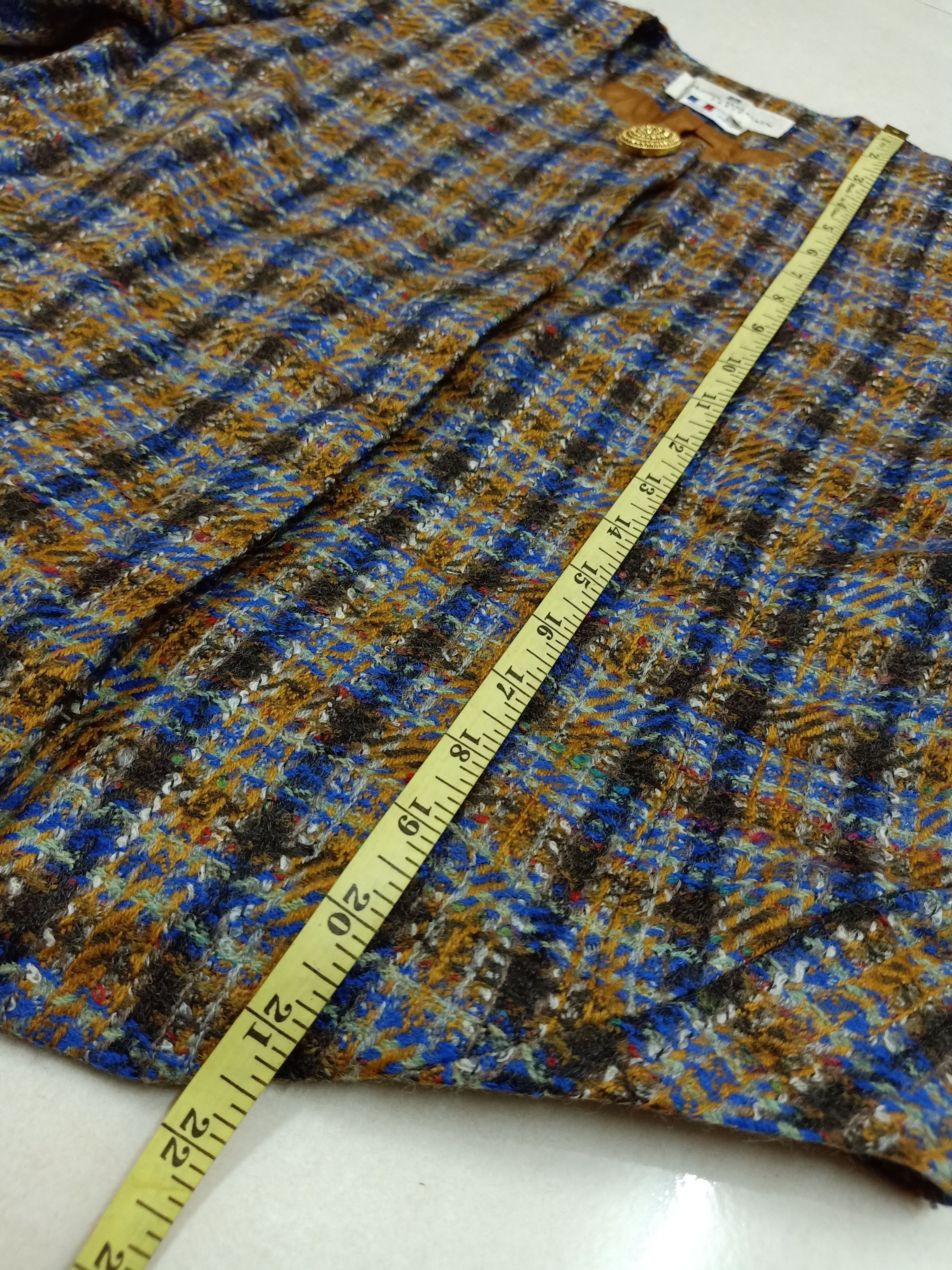 Pierre Balmain 80s PIERRE BALMAIN Vintage Tweed Wool French Made Blazer Size M / US 6-8 / IT 42-44 - 10 Thumbnail
