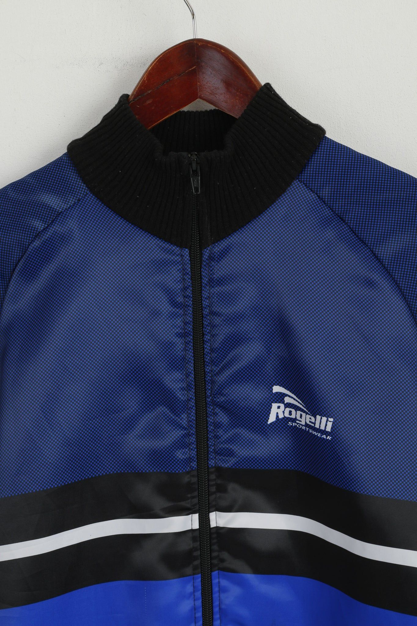 Vintage Rogelli Sportswear Men L Cycling Jacket Blue Bike 5449 Size US L / EU 52-54 / 3 - 2 Thumbnail