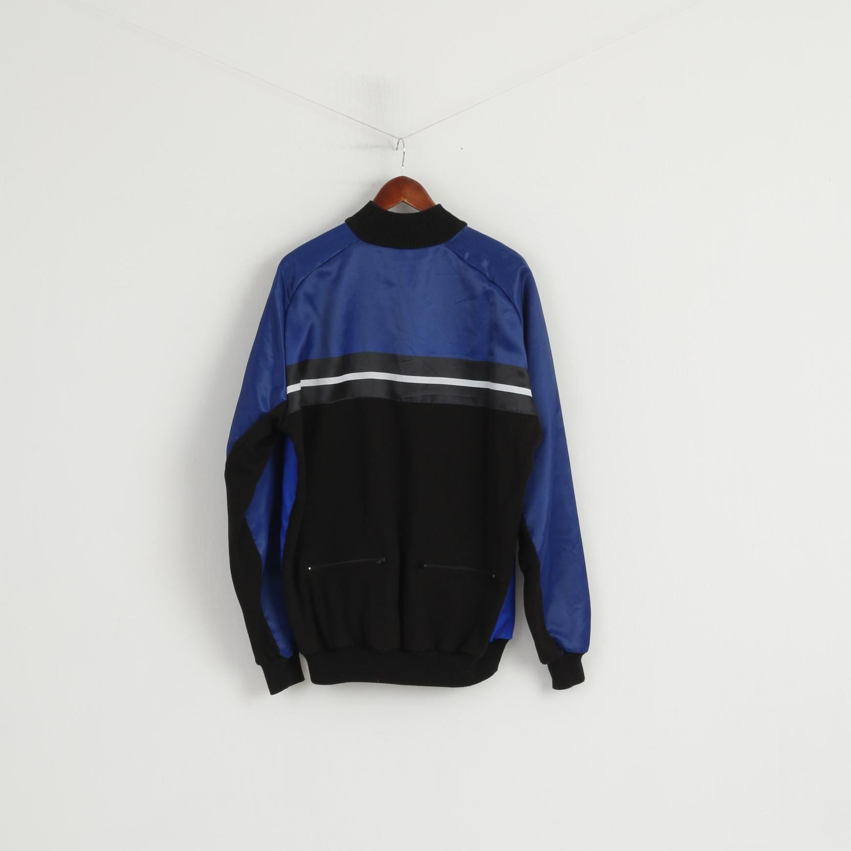 Vintage Rogelli Sportswear Men L Cycling Jacket Blue Bike 5449 Size US L / EU 52-54 / 3 - 7 Thumbnail