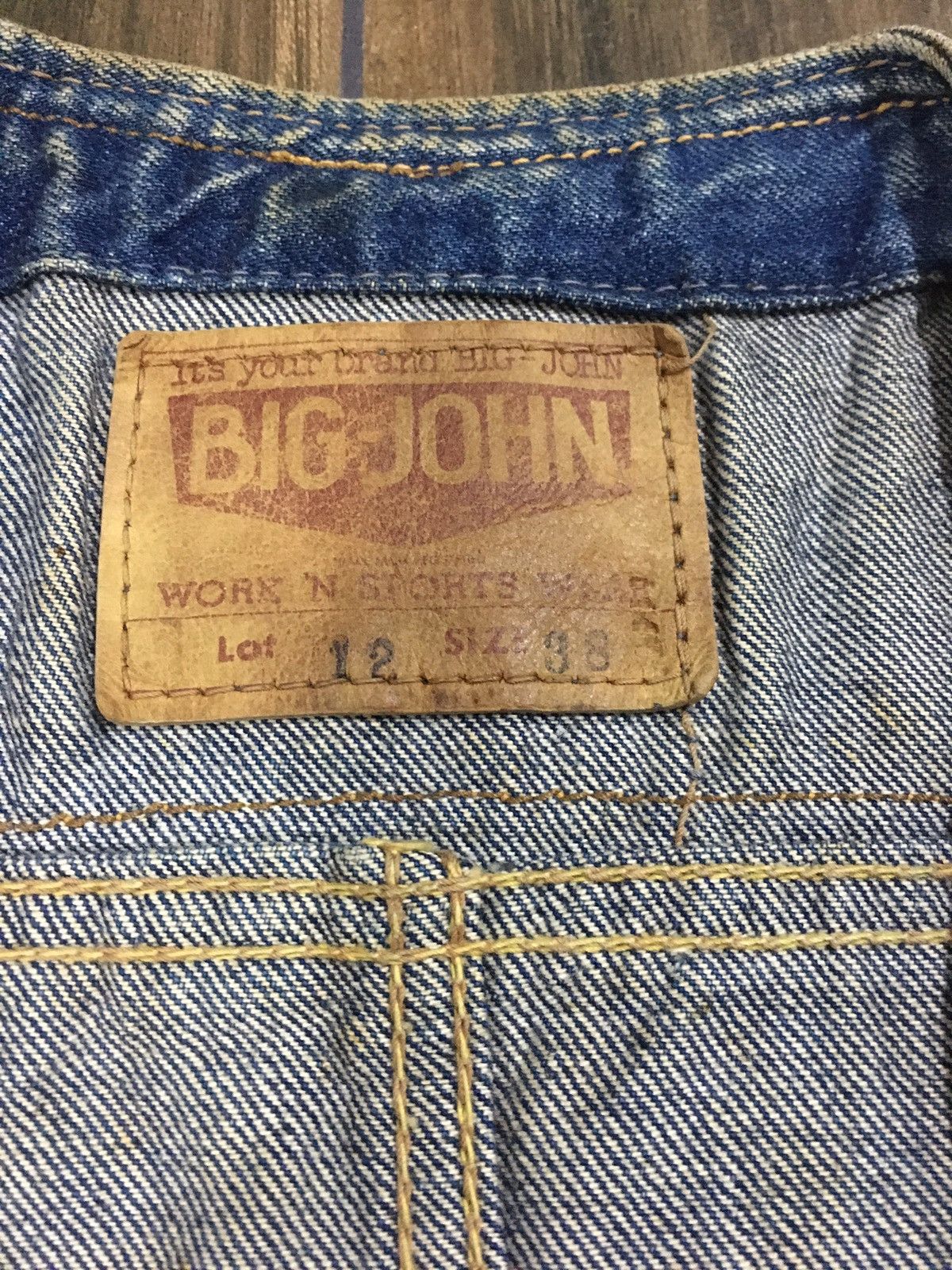Big John × Vintage Vintage Bong John Thrashed Denim Vest Size US M / EU 48-50 / 2 - 3 Thumbnail
