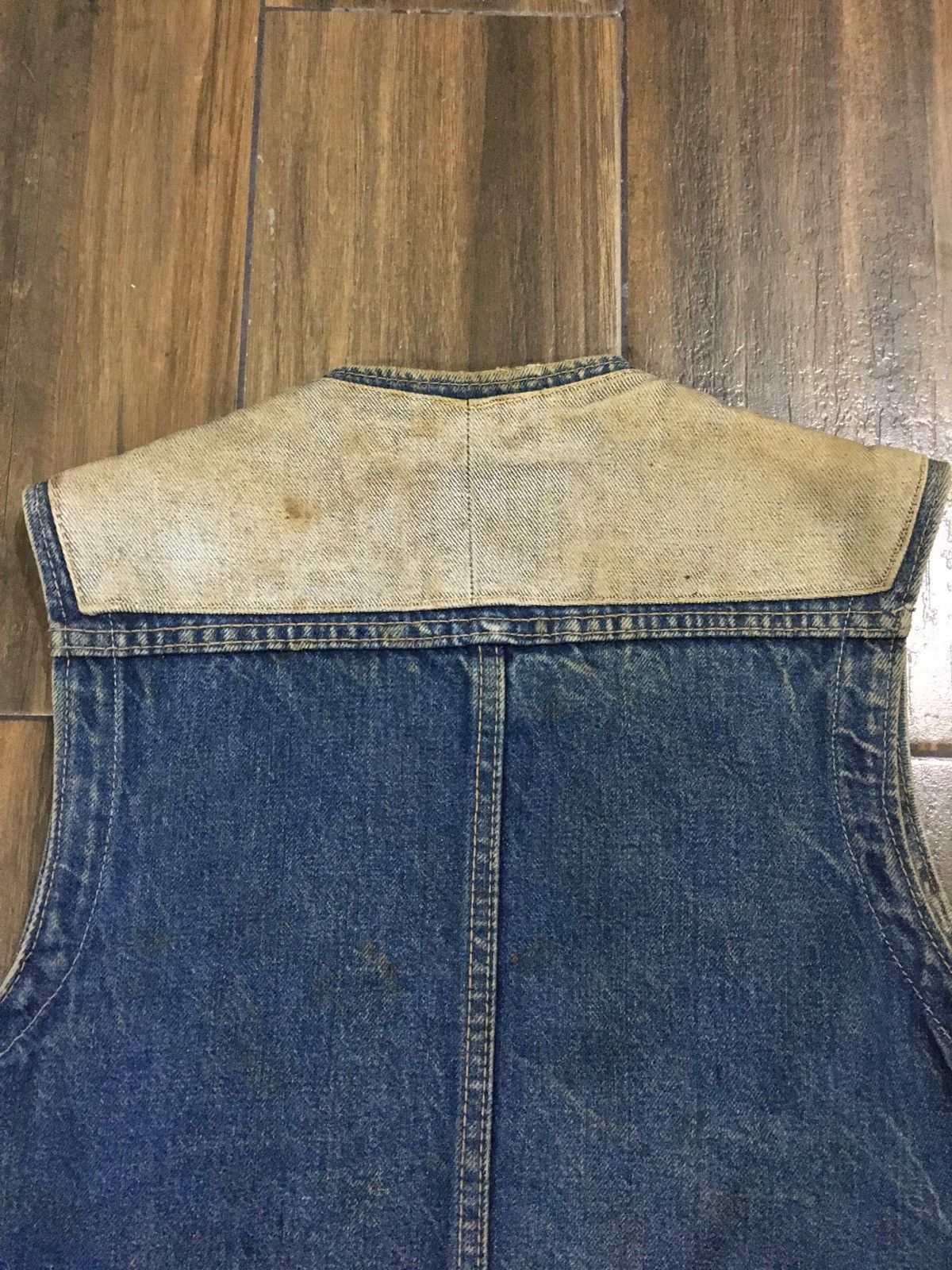 Big John × Vintage Vintage Bong John Thrashed Denim Vest Size US M / EU 48-50 / 2 - 9 Thumbnail