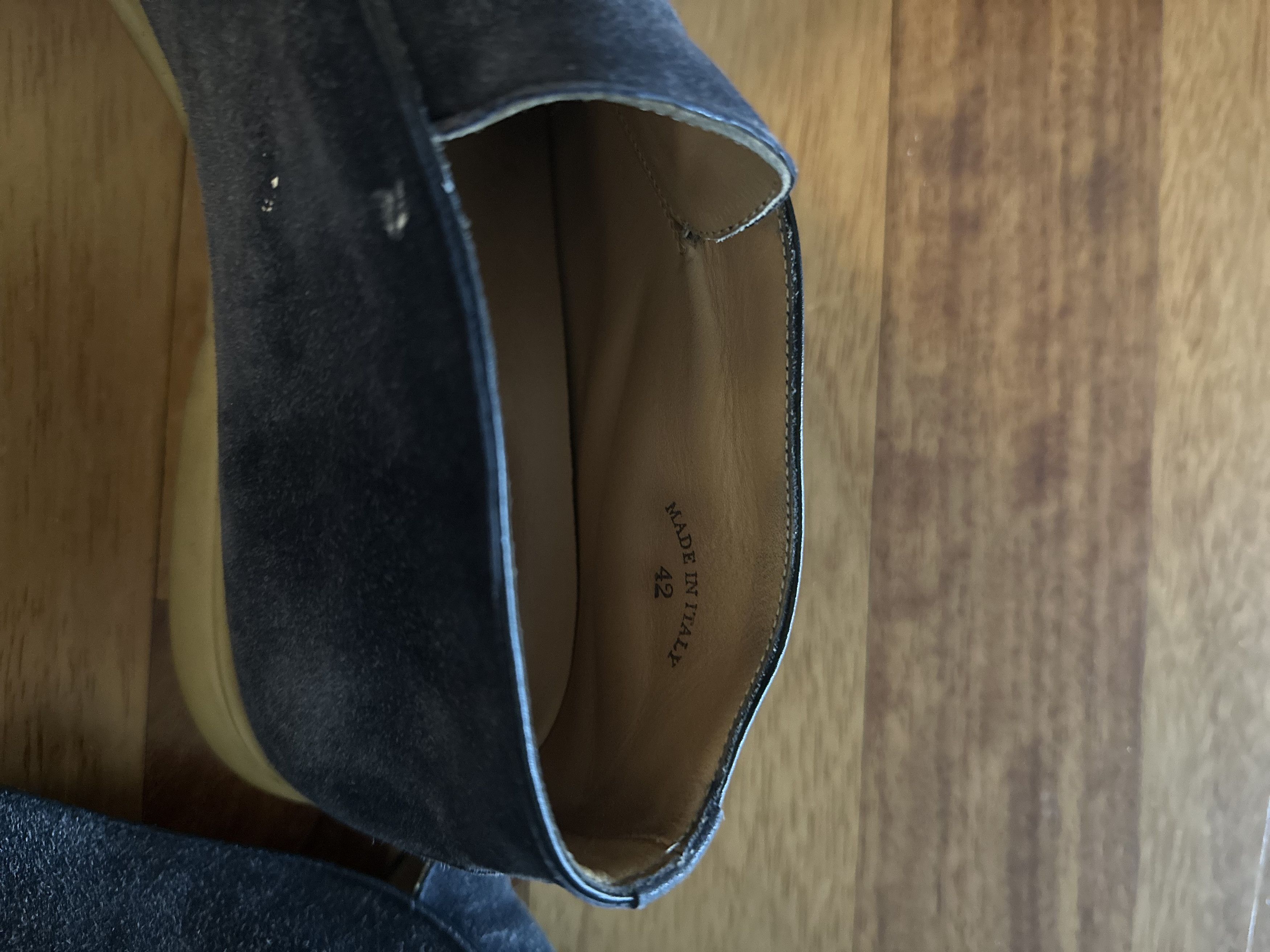 Loro Piana Loro Piana Men’s Blue Leather Slide-Ons Size US 9 / EU 42 - 5 Thumbnail