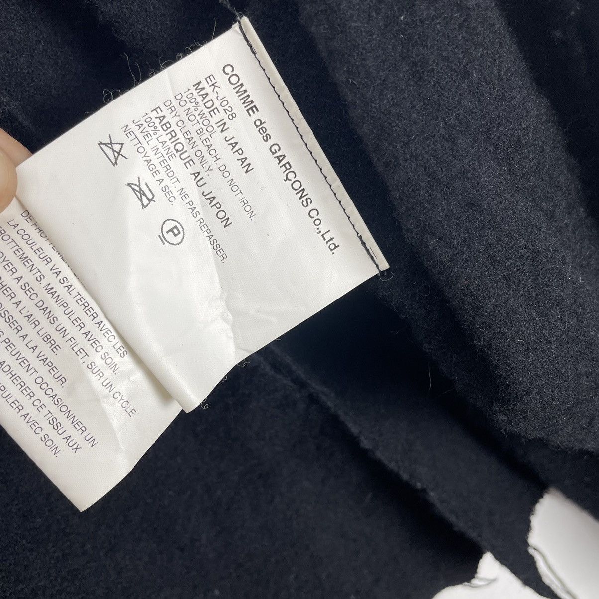 Comme des Garcons × Rei Kawakubo 🔥BEAUTIFUL DECONSTRUCTED CDG 2003 WOOL CARDIGAN KNOT JACKET Size M / US 6-8 / IT 42-44 - 11 Thumbnail