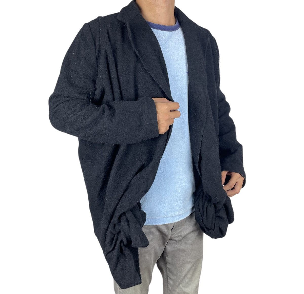 Comme des Garcons × Rei Kawakubo 🔥BEAUTIFUL DECONSTRUCTED CDG 2003 WOOL CARDIGAN KNOT JACKET Size M / US 6-8 / IT 42-44 - 1 Thumbnail