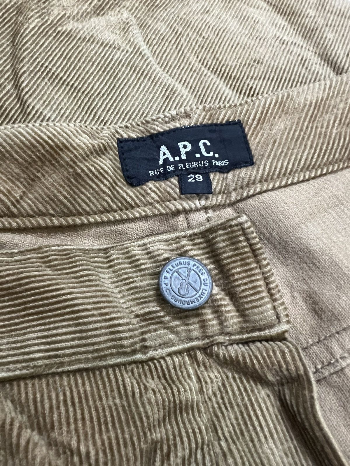 A.P.C. AW2000 APC 🇫🇷 Velour Corduroy Gabardine Worker Pants Size US 29 - 8 Thumbnail