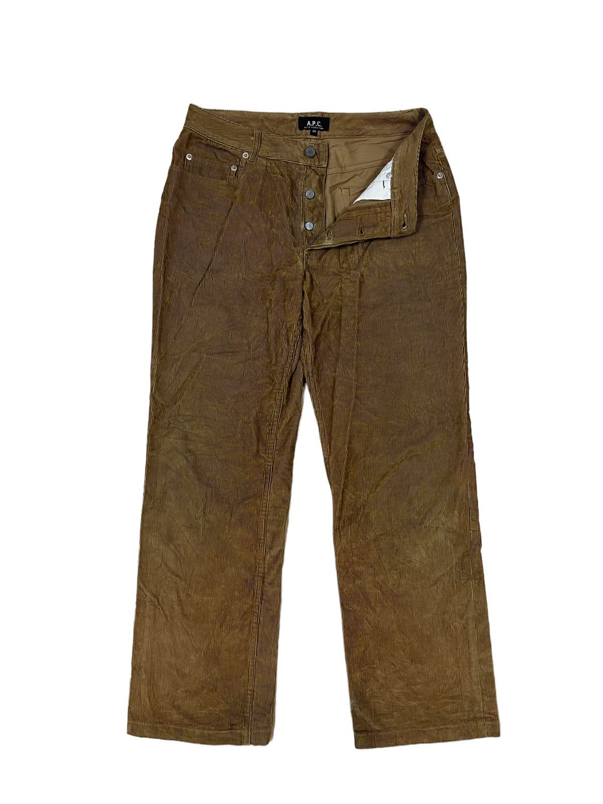 A.P.C. AW2000 APC 🇫🇷 Velour Corduroy Gabardine Worker Pants Size US 29 - 1 Thumbnail