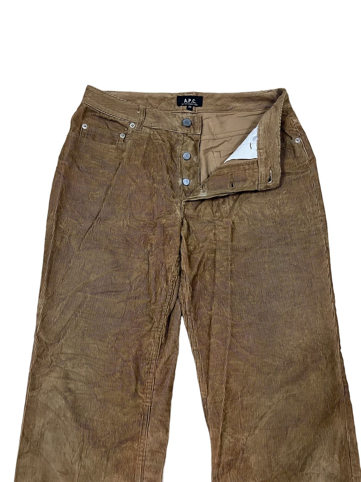 A.P.C. AW2000 APC 🇫🇷 Velour Corduroy Gabardine Worker Pants Size US 29 - 3 Thumbnail