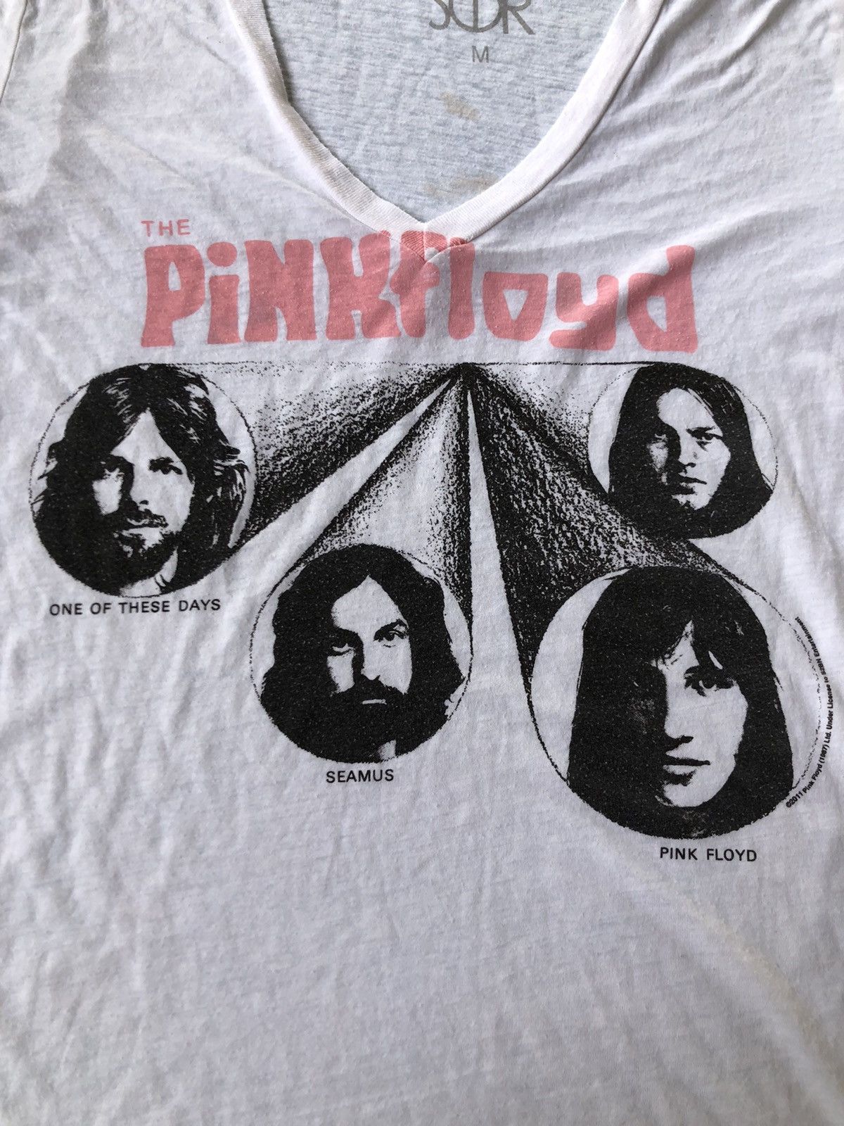 Band Tees Pink Floyd One Of These Days Seamus Big Face Logo V Neck Size US S / EU 44-46 / 1 - 3 Thumbnail