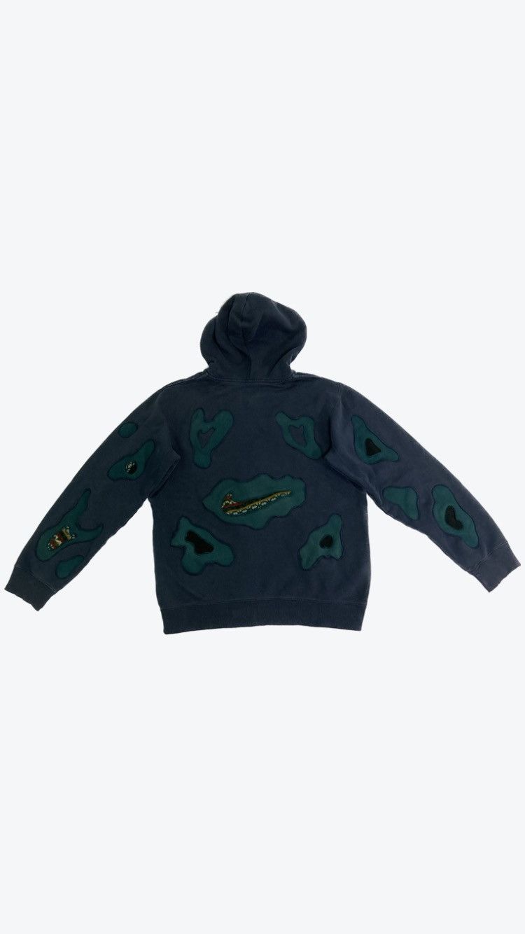 nike custom made vintage zip hoodie big logo swoosh 90s