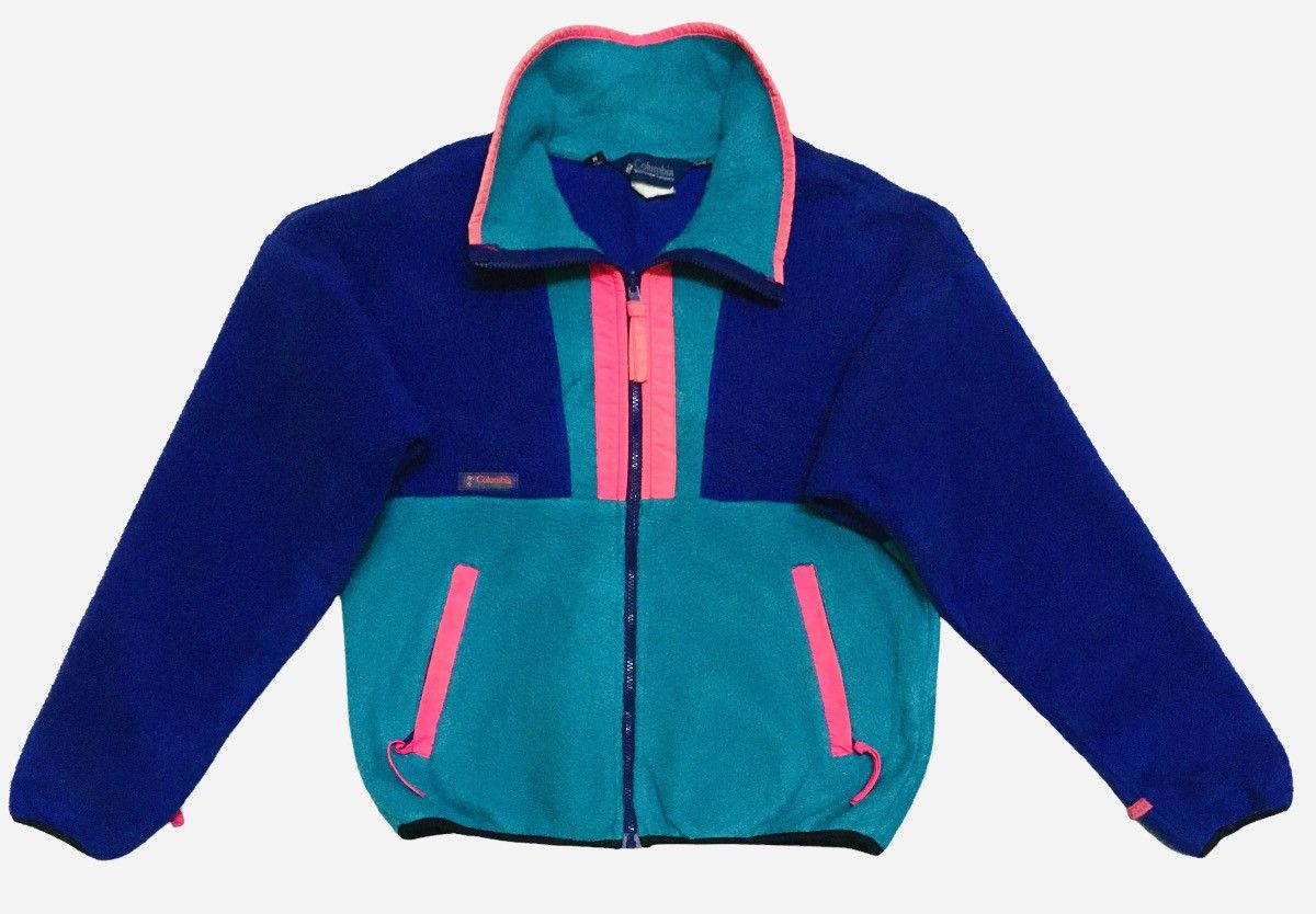 Columbia × Vintage Rare Design Vintage Brand Columbio Colourful Fleece 1990s Size US M / EU 48-50 / 2 - 1 Thumbnail