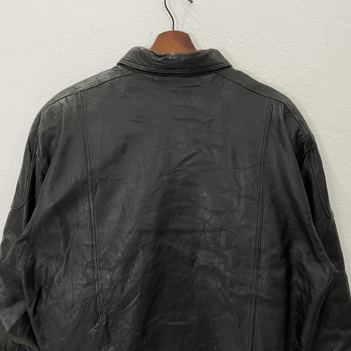 Vintage Vintage Shiang Sine Leather Jacket Size US L / EU 52-54 / 3 - 9 Thumbnail