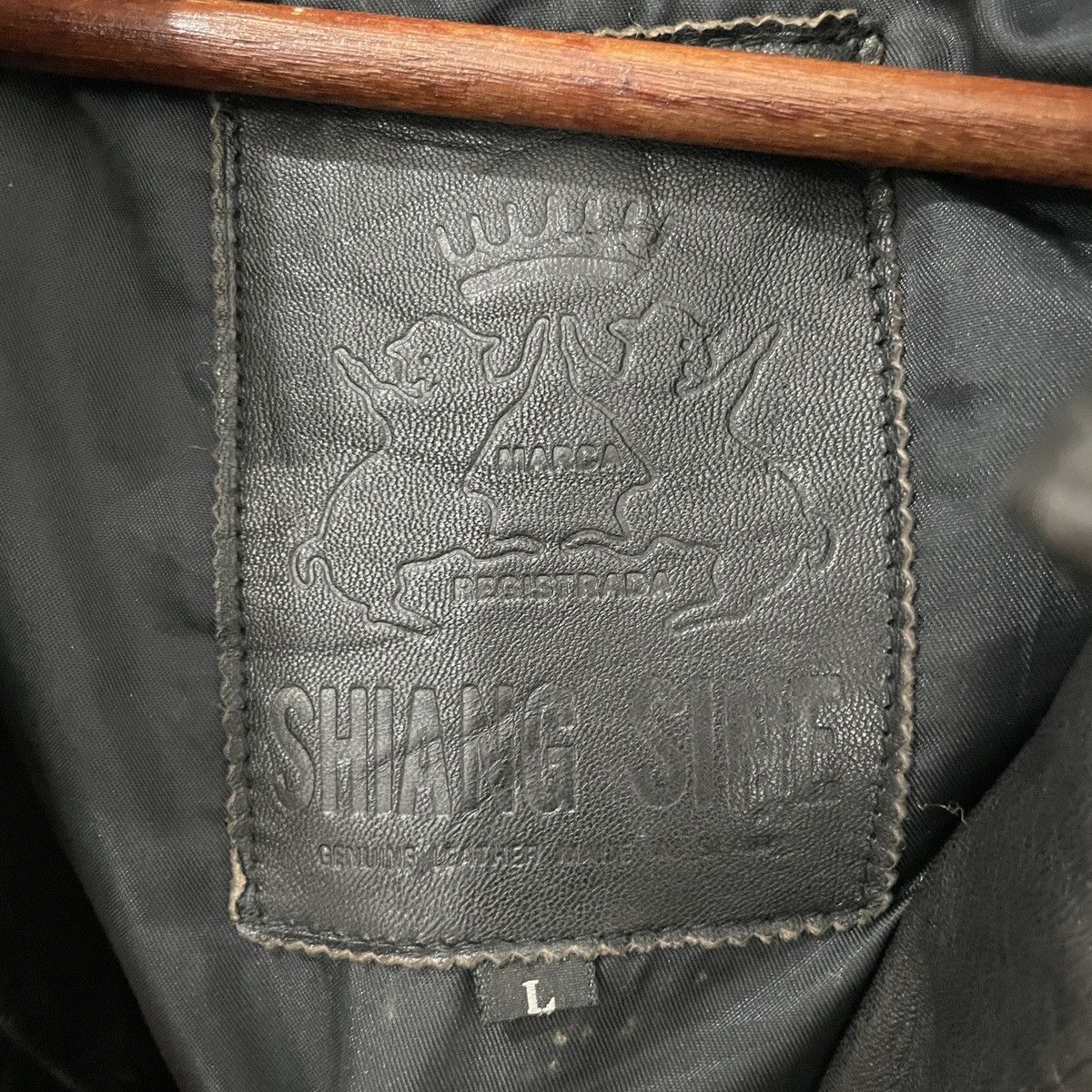 Vintage Vintage Shiang Sine Leather Jacket Size US L / EU 52-54 / 3 - 5 Thumbnail